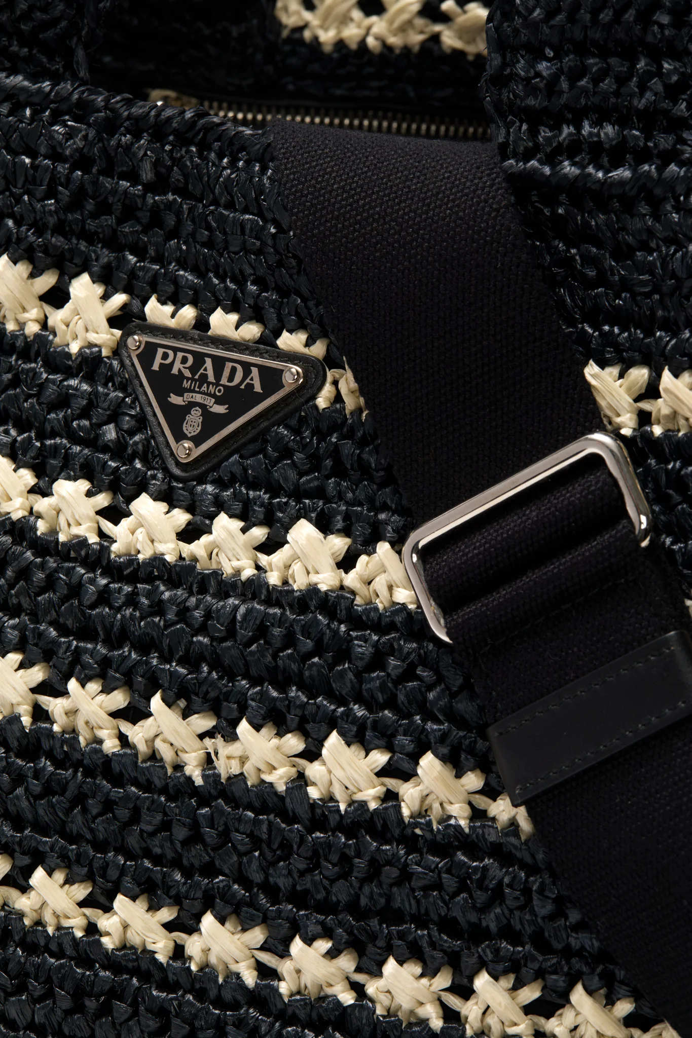 PRADA Raffia Canapa Tote - Image 6