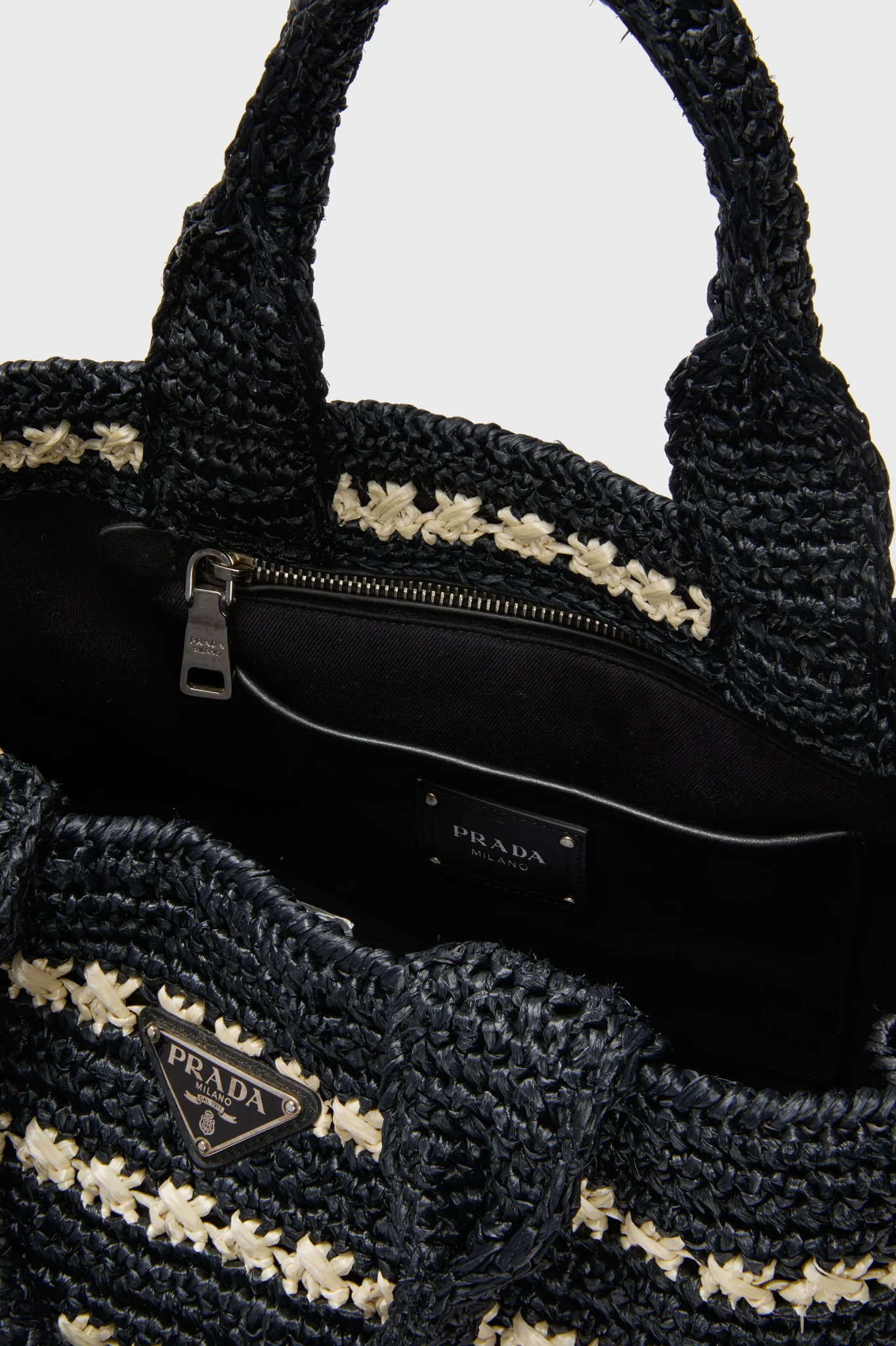PRADA Raffia Canapa Tote - Image 7