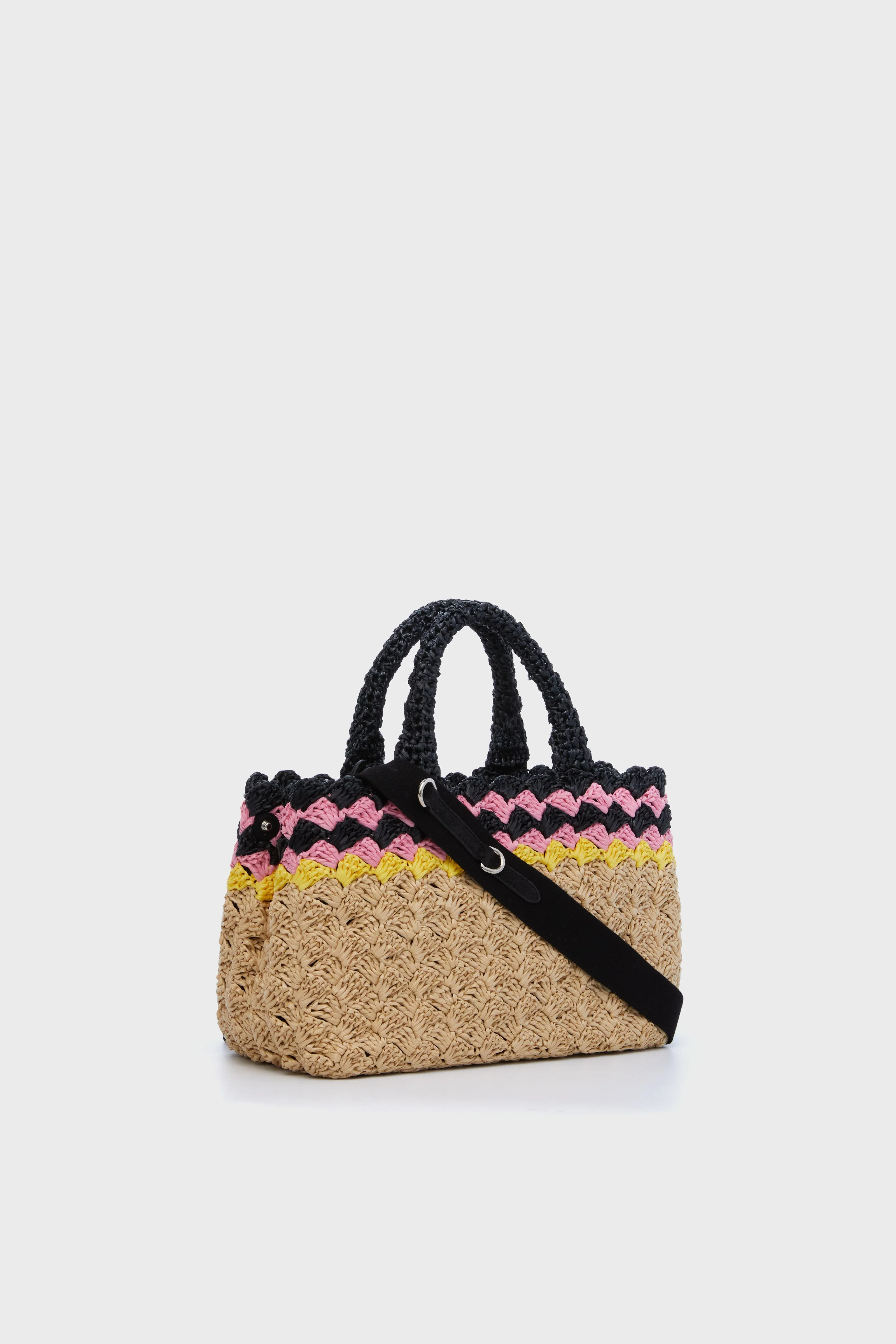 Prada Raffia Canapa Tote Bag - Image 4
