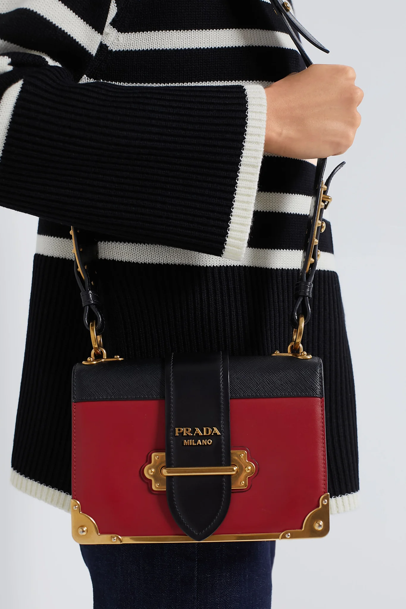 PRADA Red Cahier Crossbody Bag - Image 2