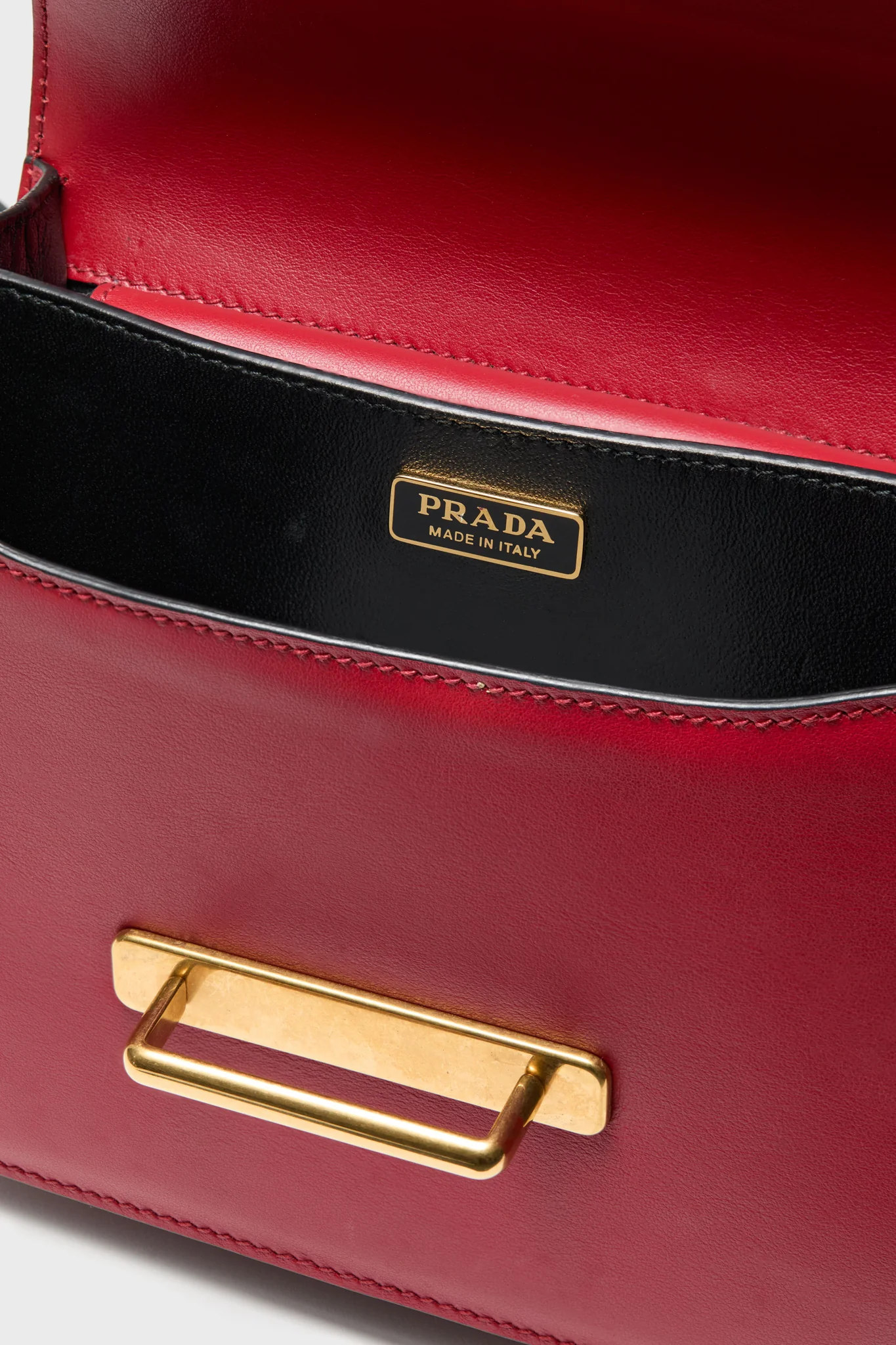 PRADA Red Cahier Crossbody Bag - Image 4