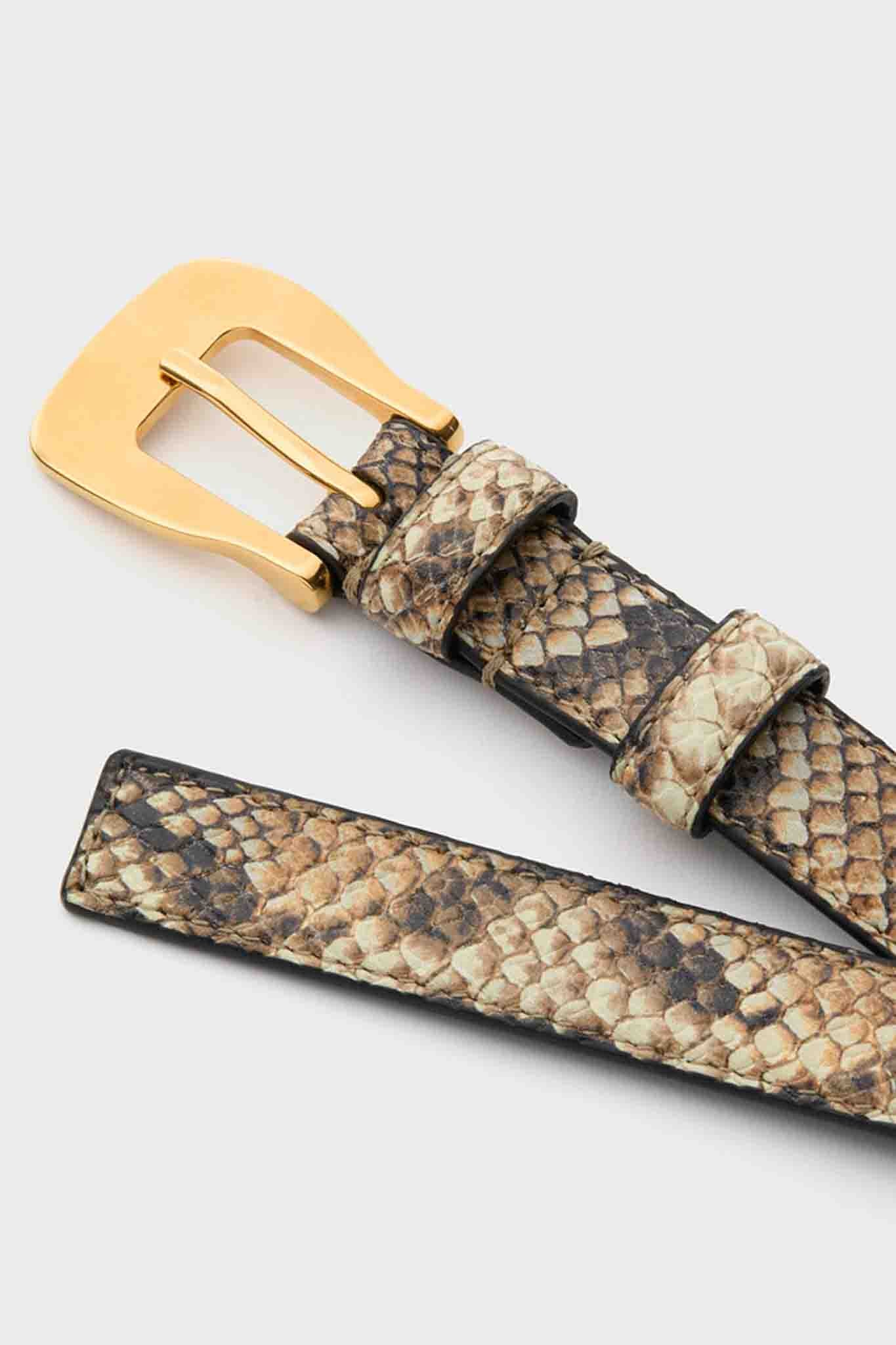 Python Macchia Square Buckle Belt - Image 4