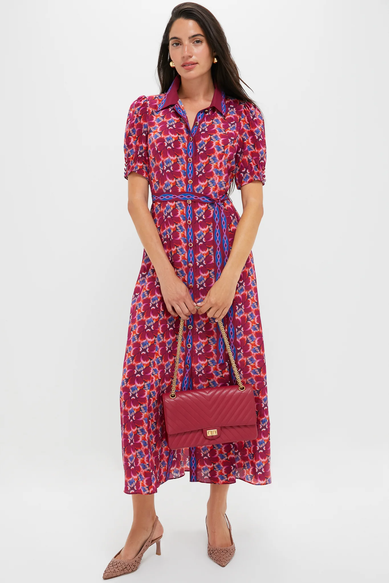Quail Magenta Vanessa-D Midi Dress - Image 6
