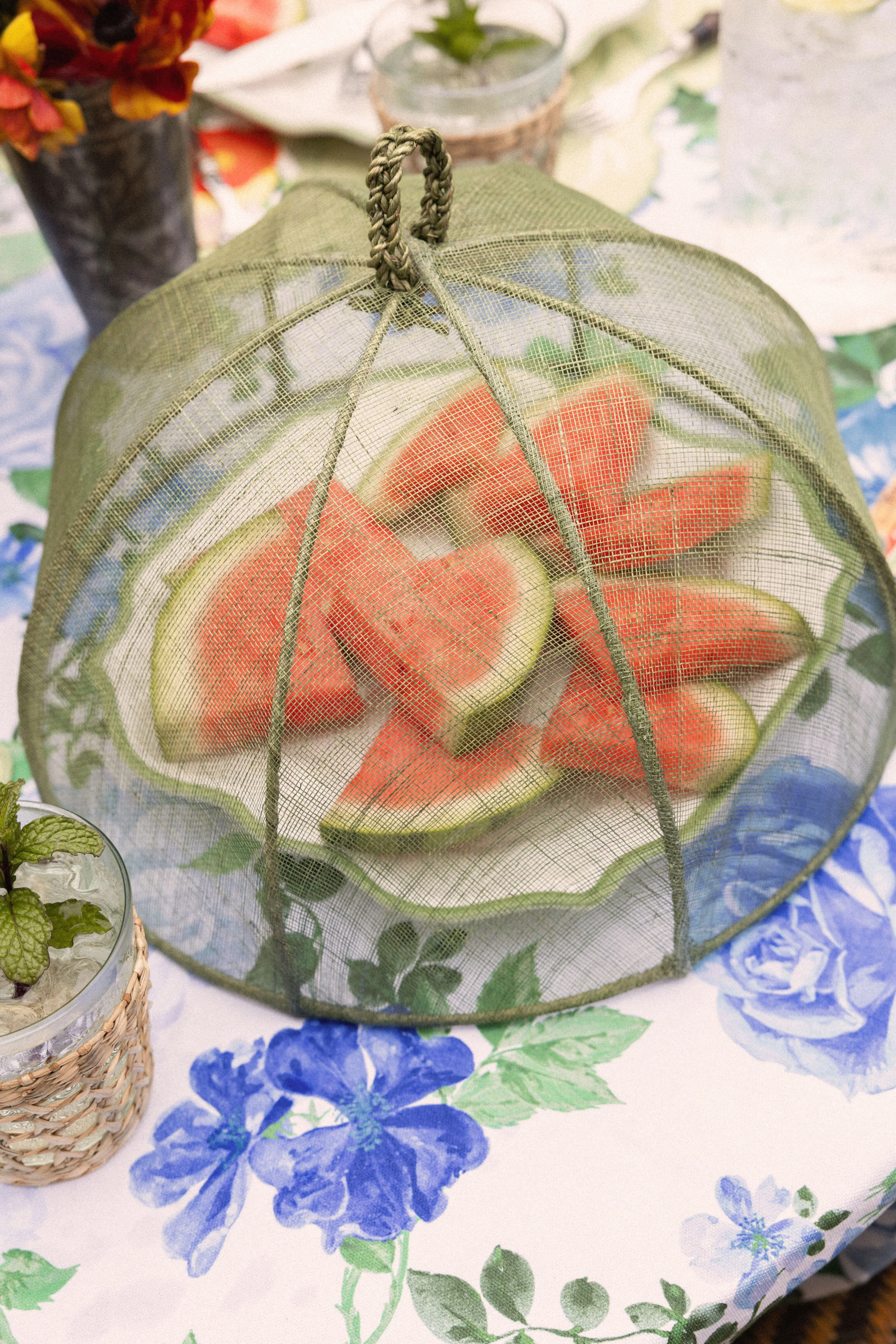 Rachel Pale Green Round Food Covers - Image 2