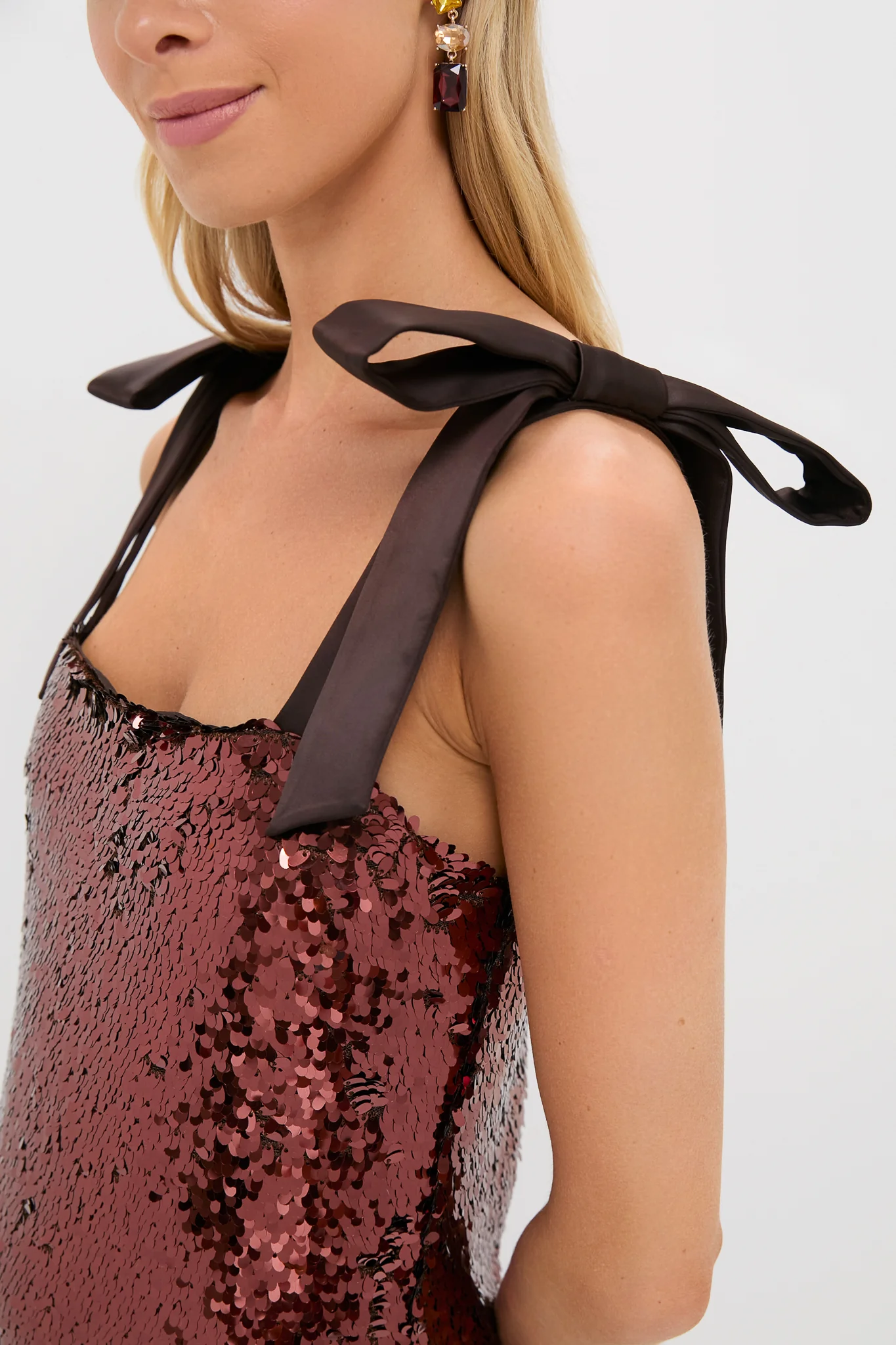 Radiant Bronze Sequin Roxy Dress - Image 2