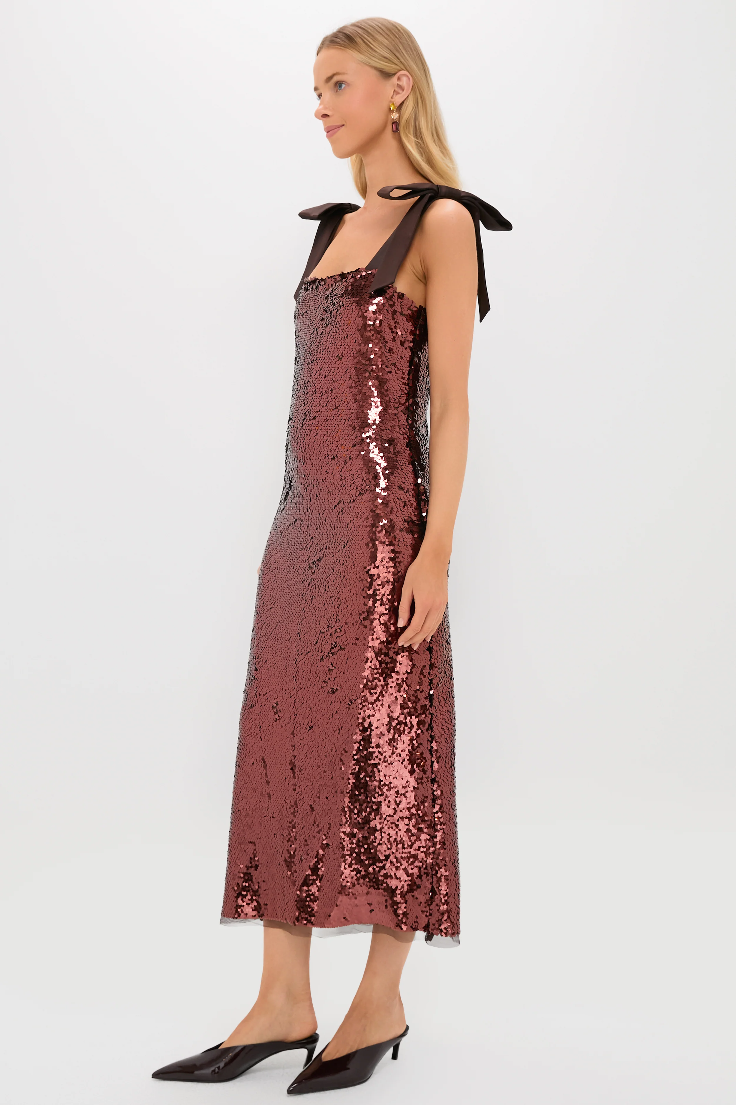 Radiant Bronze Sequin Roxy Dress - Image 3