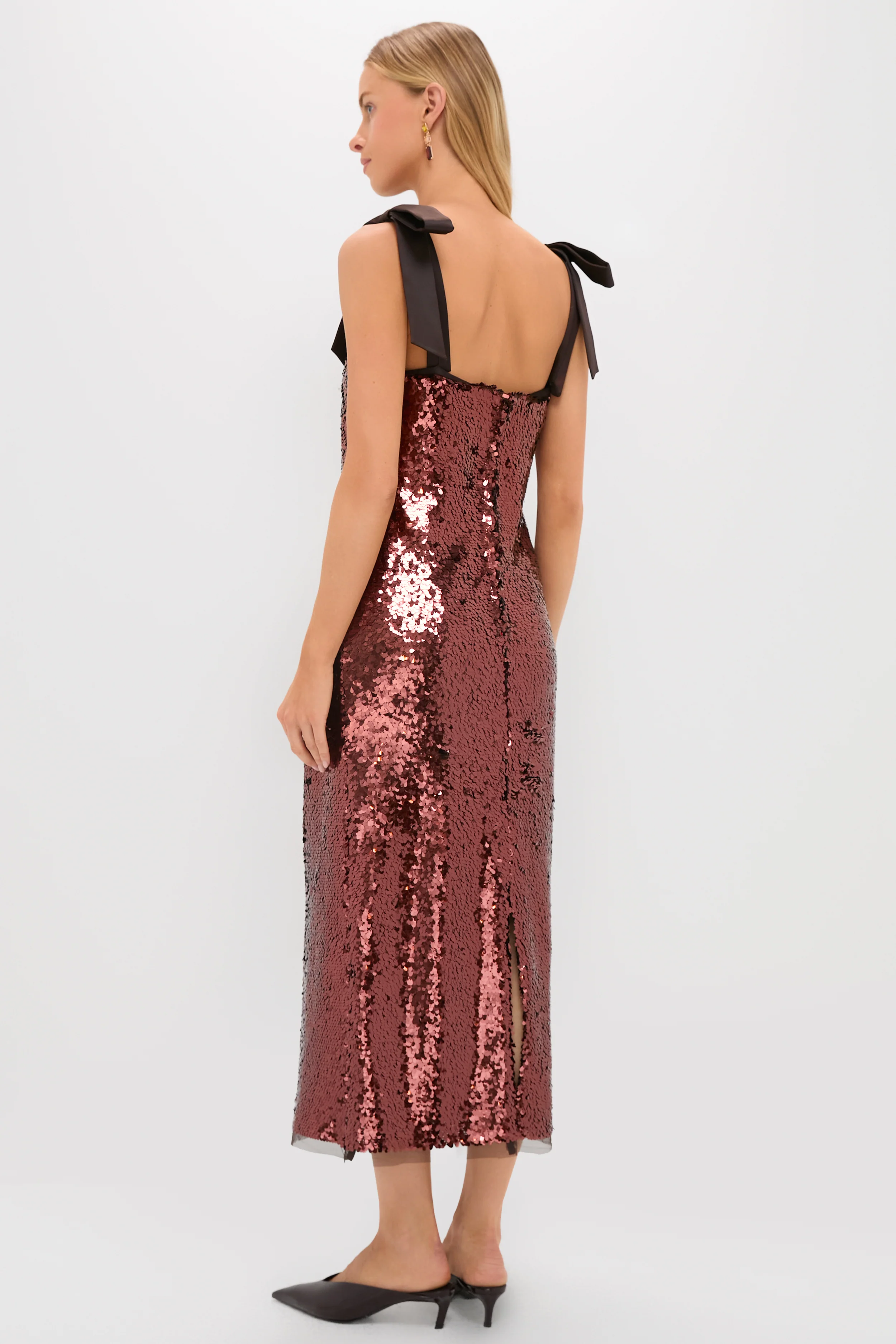 Radiant Bronze Sequin Roxy Dress - Image 4
