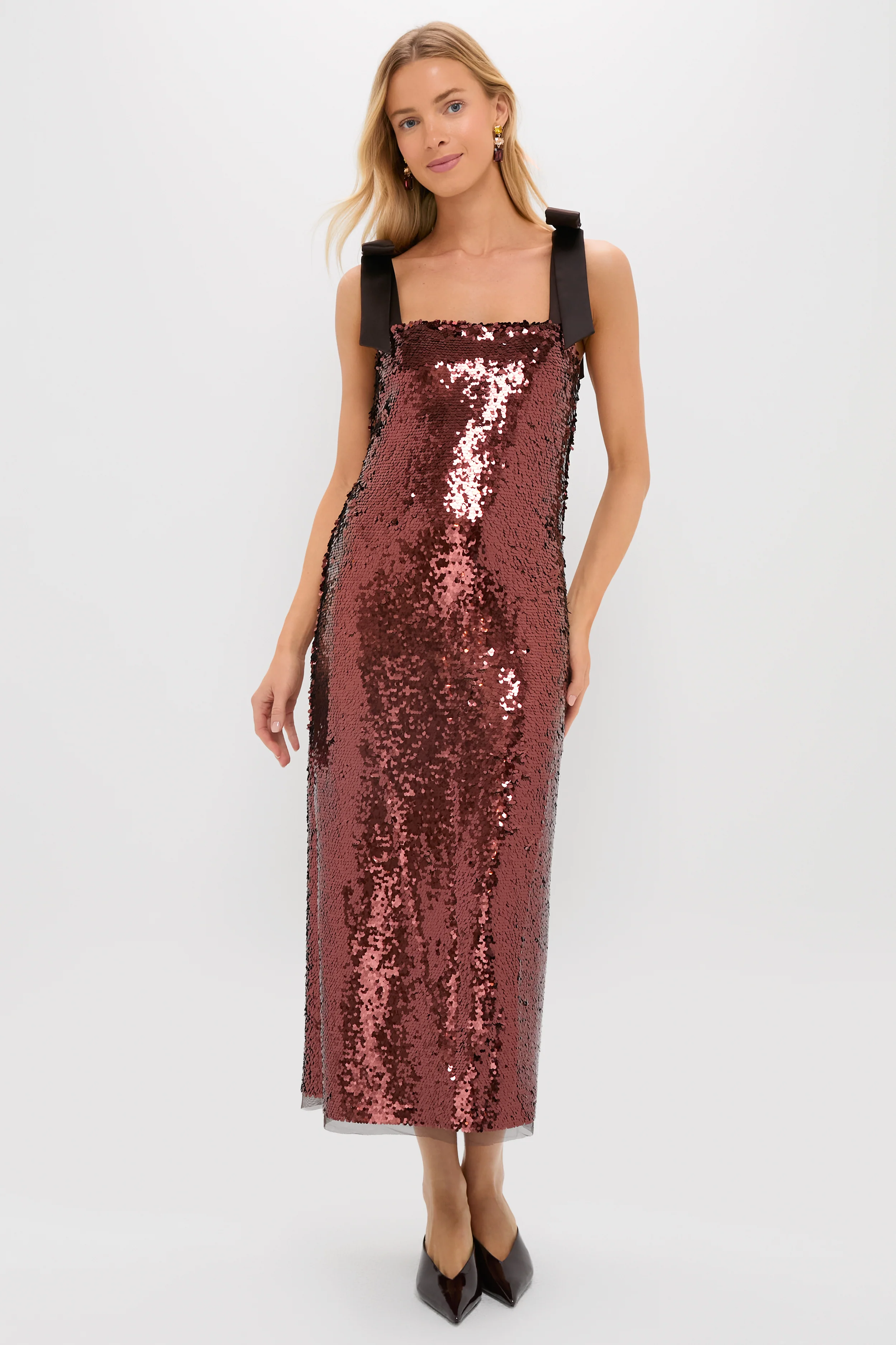 Radiant Bronze Sequin Roxy Dress - Image 5