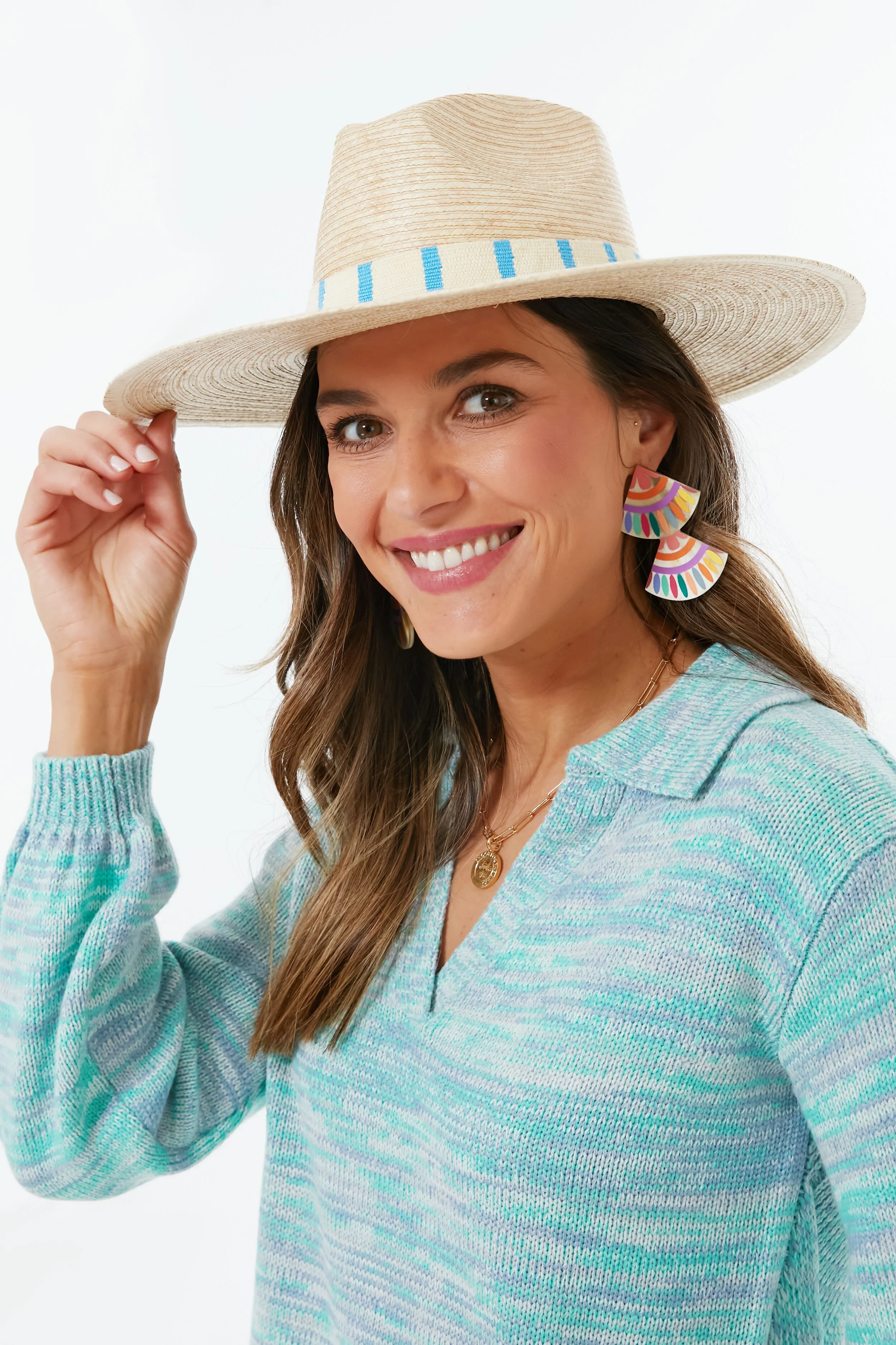 Rainbow Double Tile Earrings - Image 3