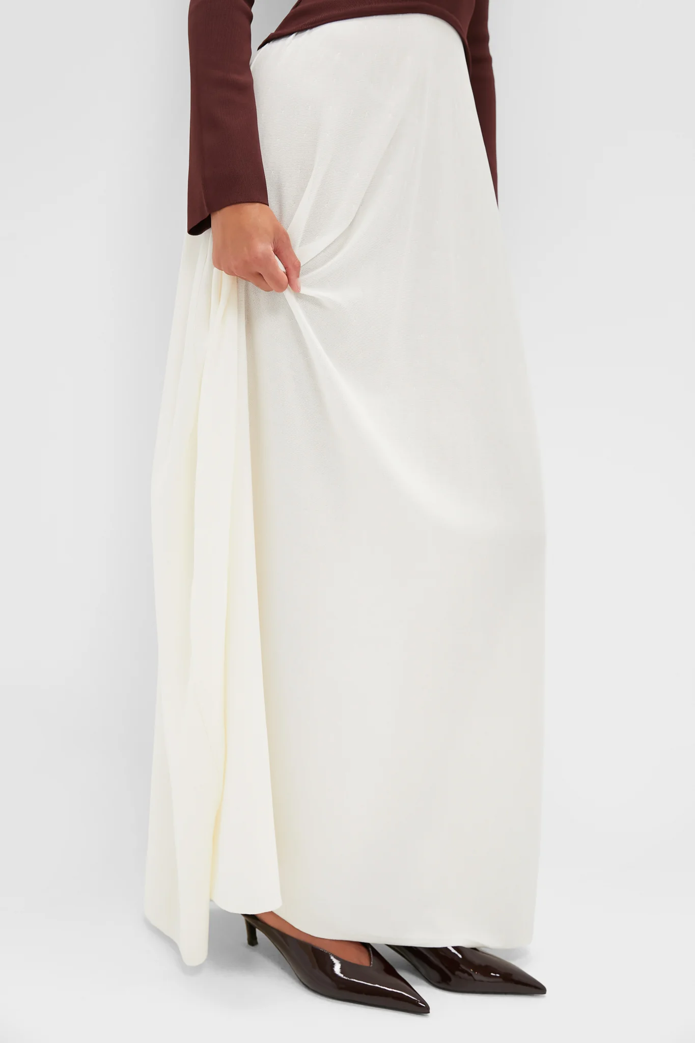 Raisin Brown Soglio Long Sleeve Maxi Dress - Image 6