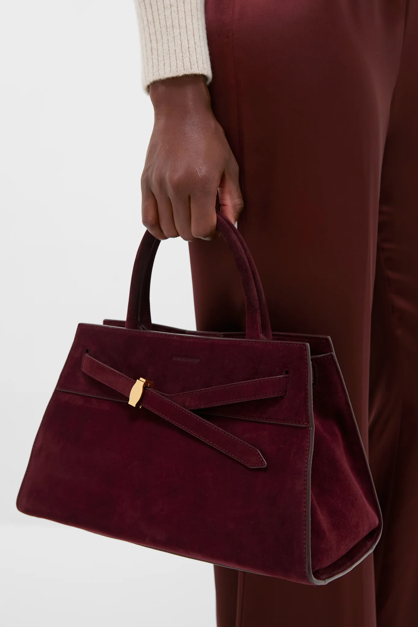 Raisin Suede Veronica Beard Dash Bag - Image 2