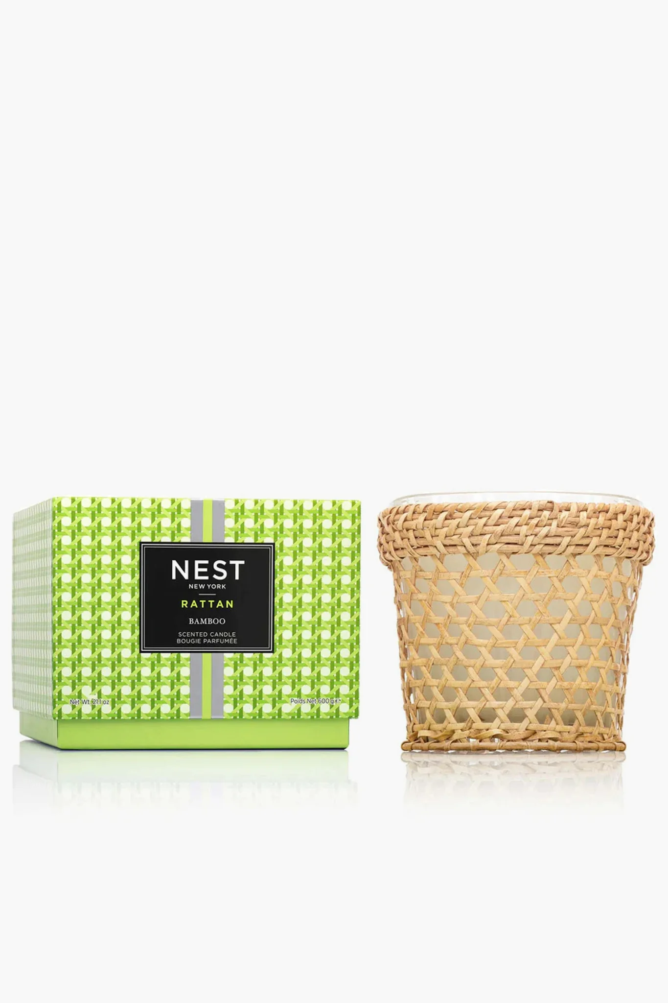Rattan Bamboo 3 Wick Candle