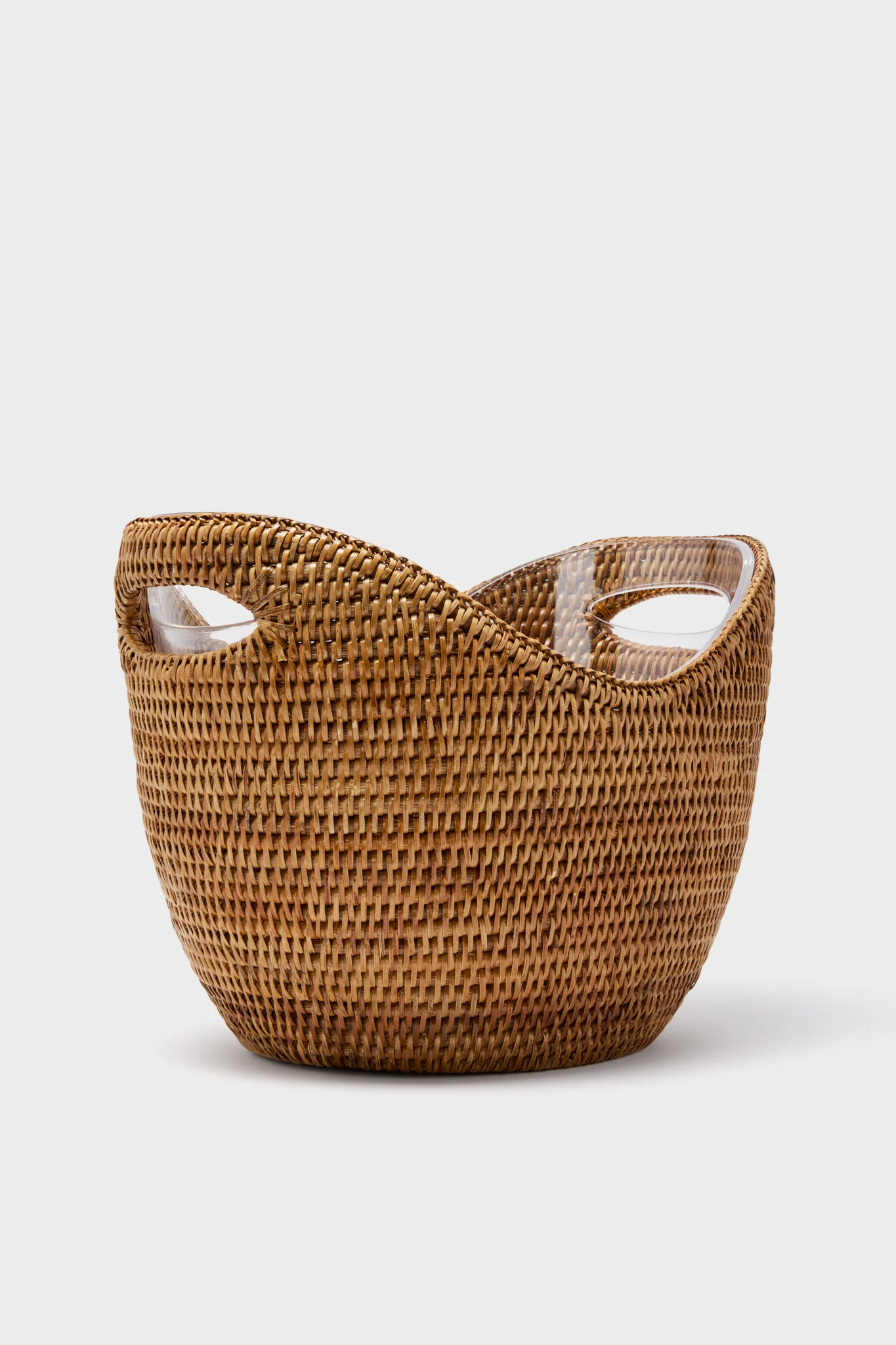 Rattan Champagne Bucket with Acrylic Insert - Image 3