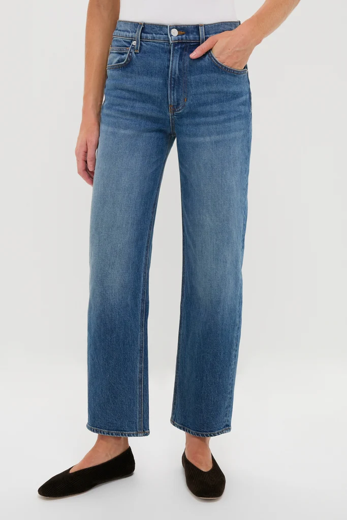 Rebel Blue Harley High Rise Arc Leg