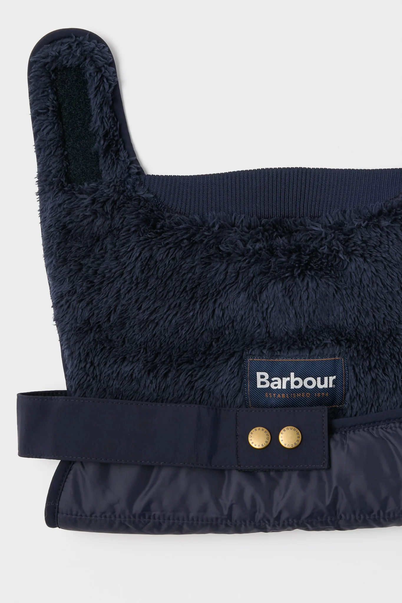Red and Navy Brampton Quilted Dog Coat - Image 2