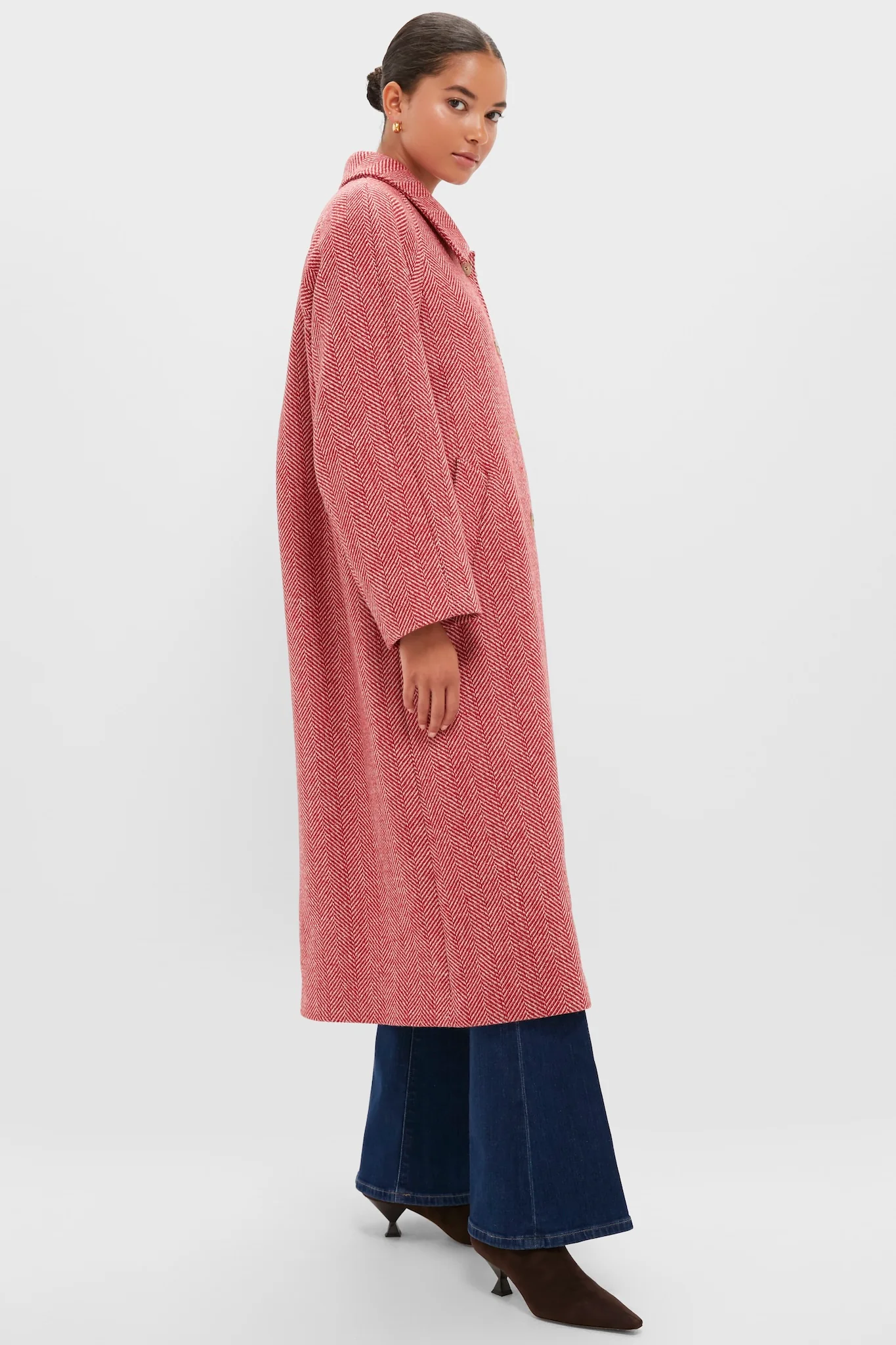 Red Chevron Ugola Coat - Image 4