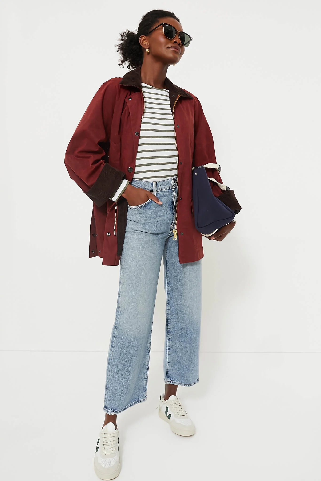 Brick Red Chiltern Street Jacket in Waxed Cotton - Image 8