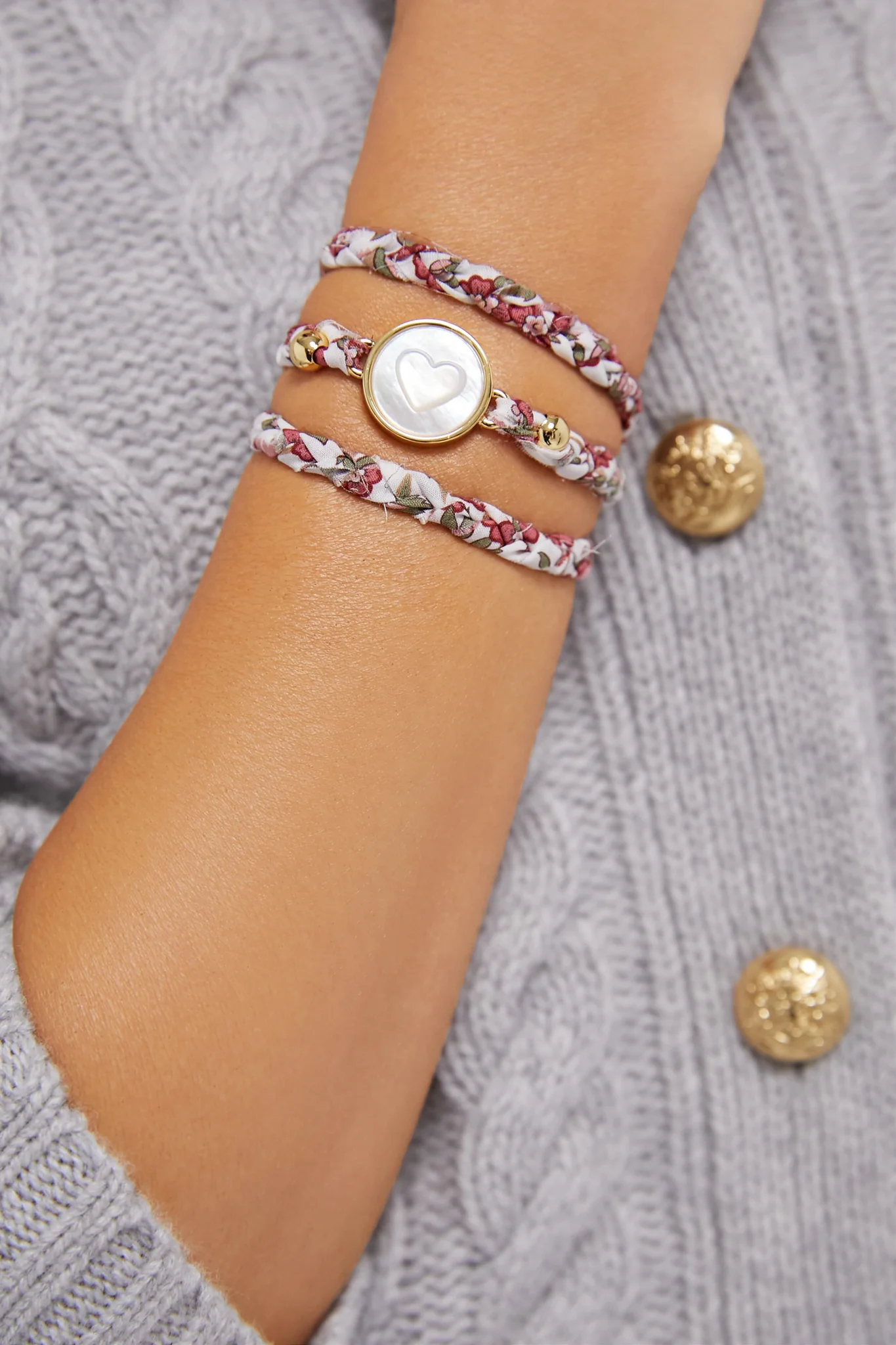 Red Floral Liberty Wrap - Image 2