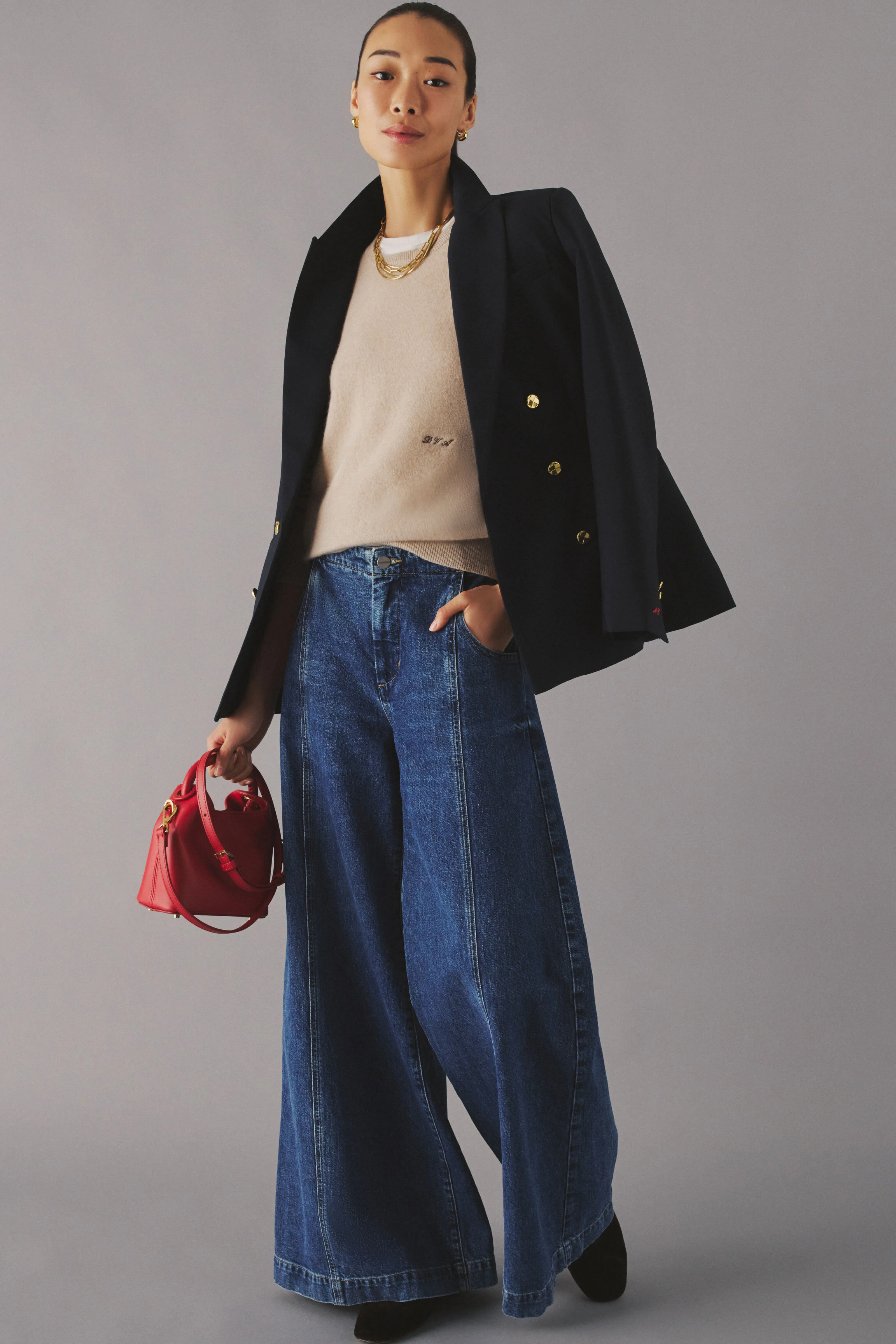 Red Leather Madeleine Bag - Image 2