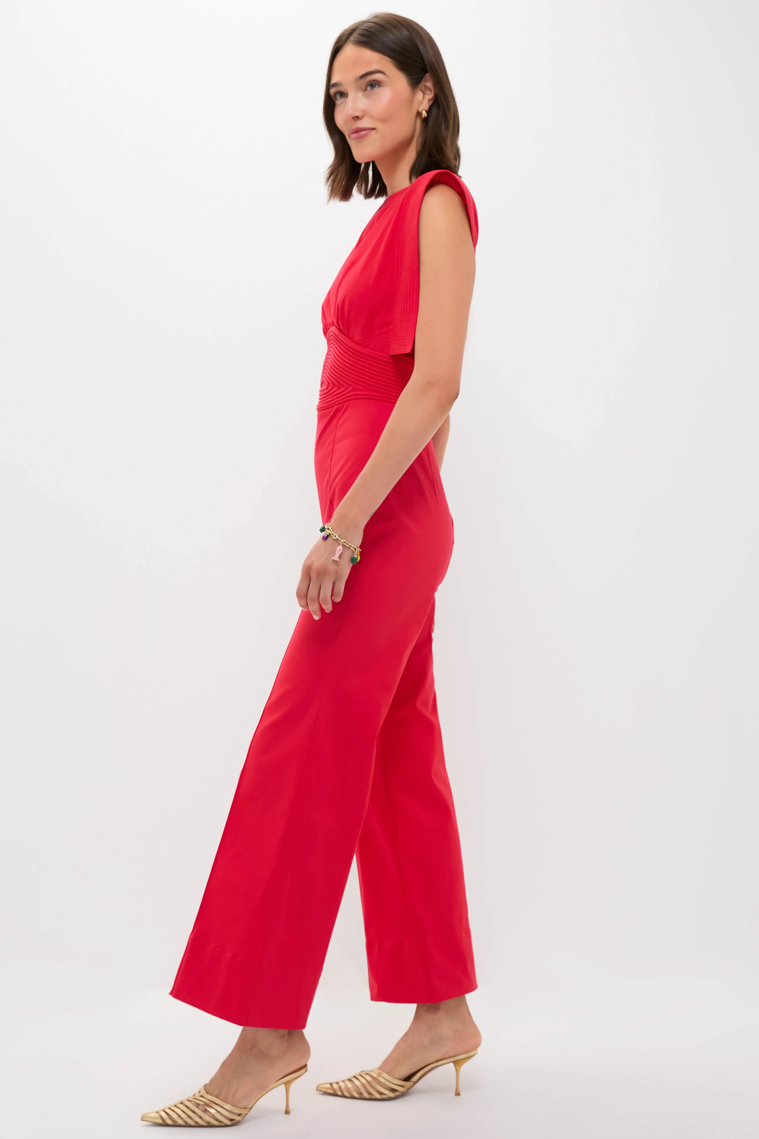 Red Lienzo Abierto Jumpsuit - Image 3