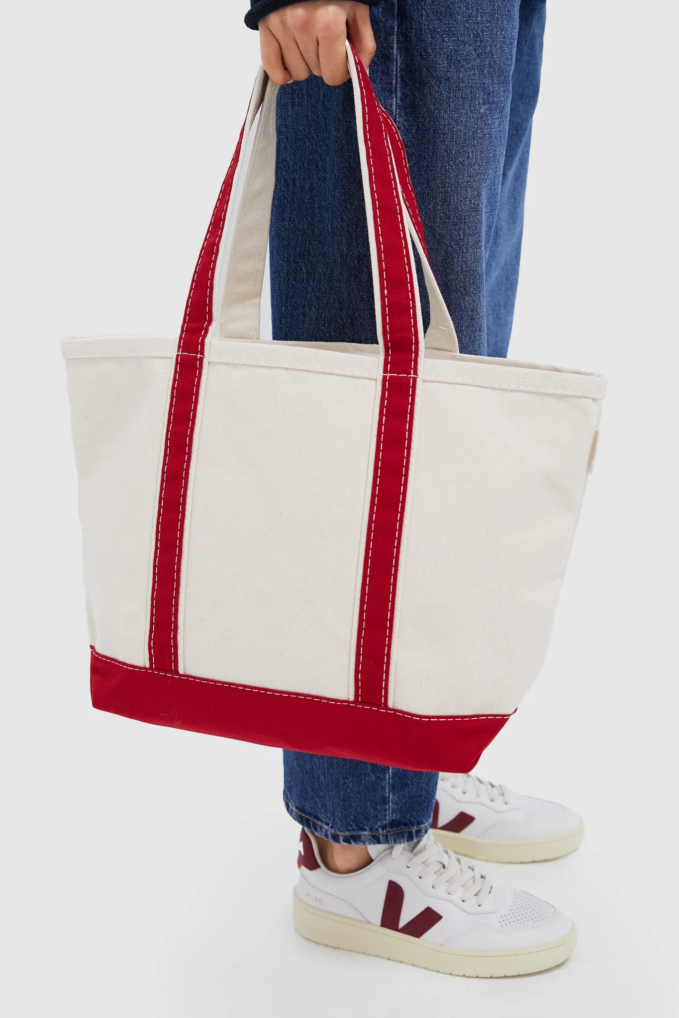 Red Medium Canvas Tote - Image 3