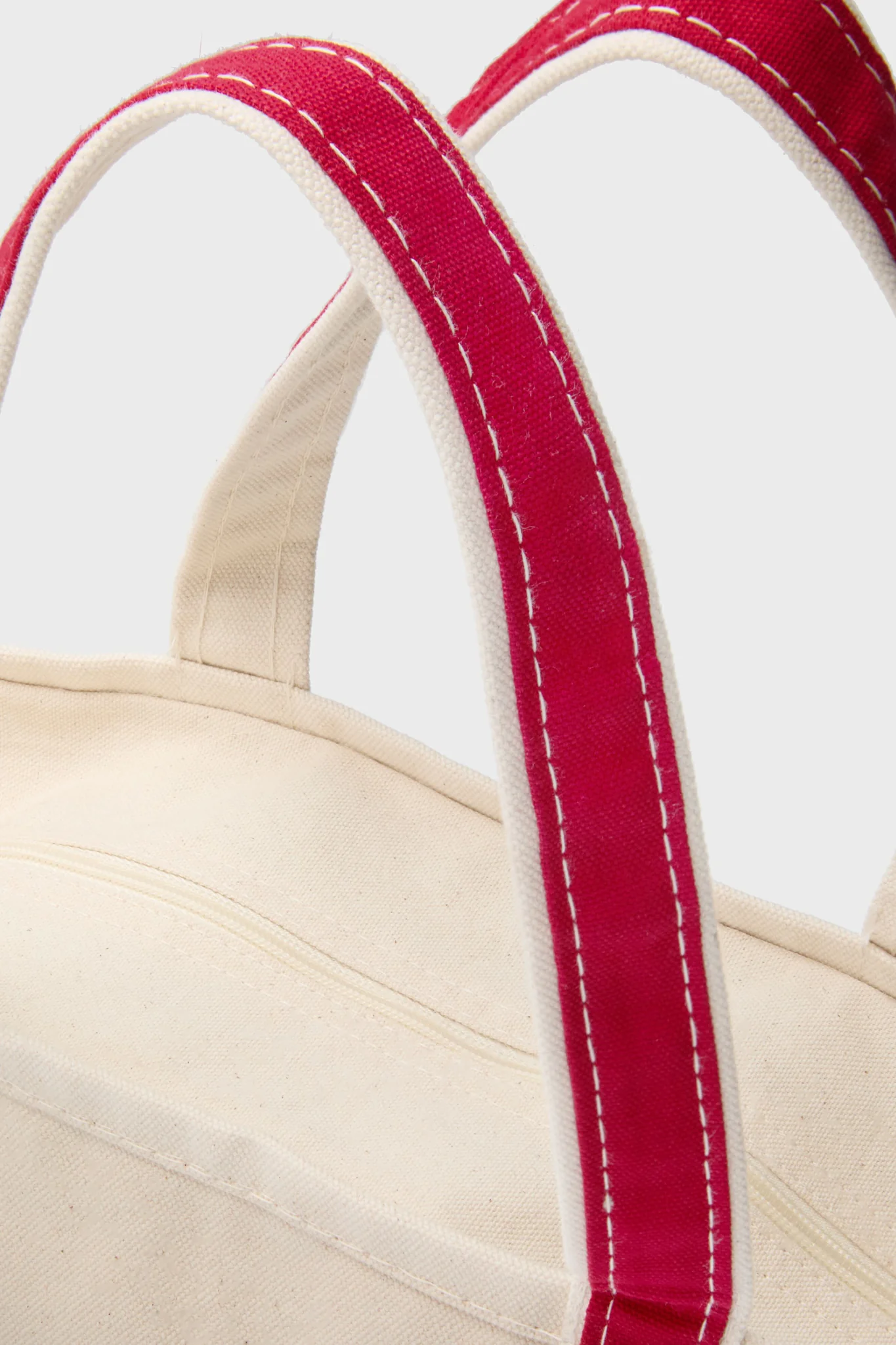 Red Medium Canvas Tote - Image 6