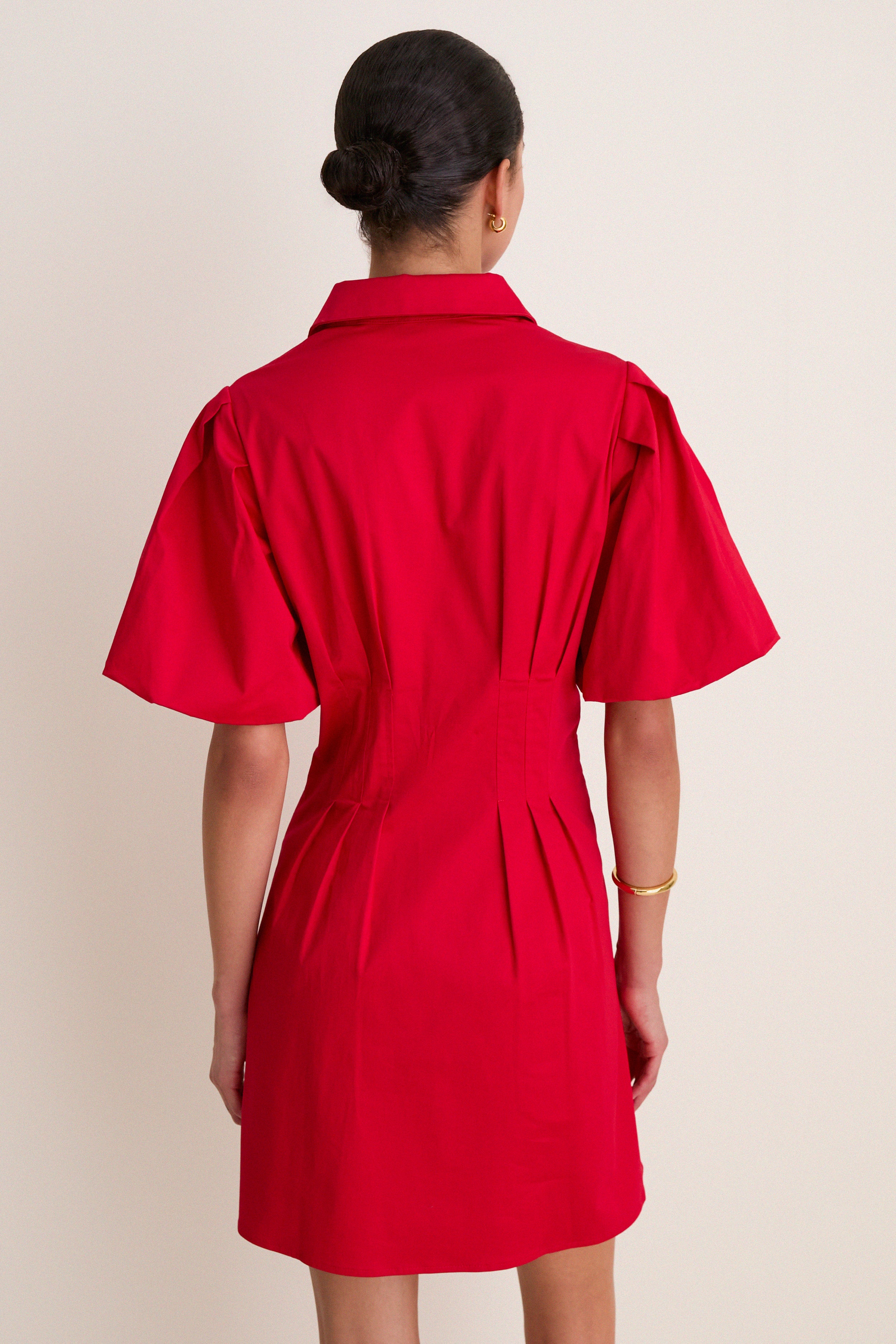 Red Mini Delaney Dress - Image 4