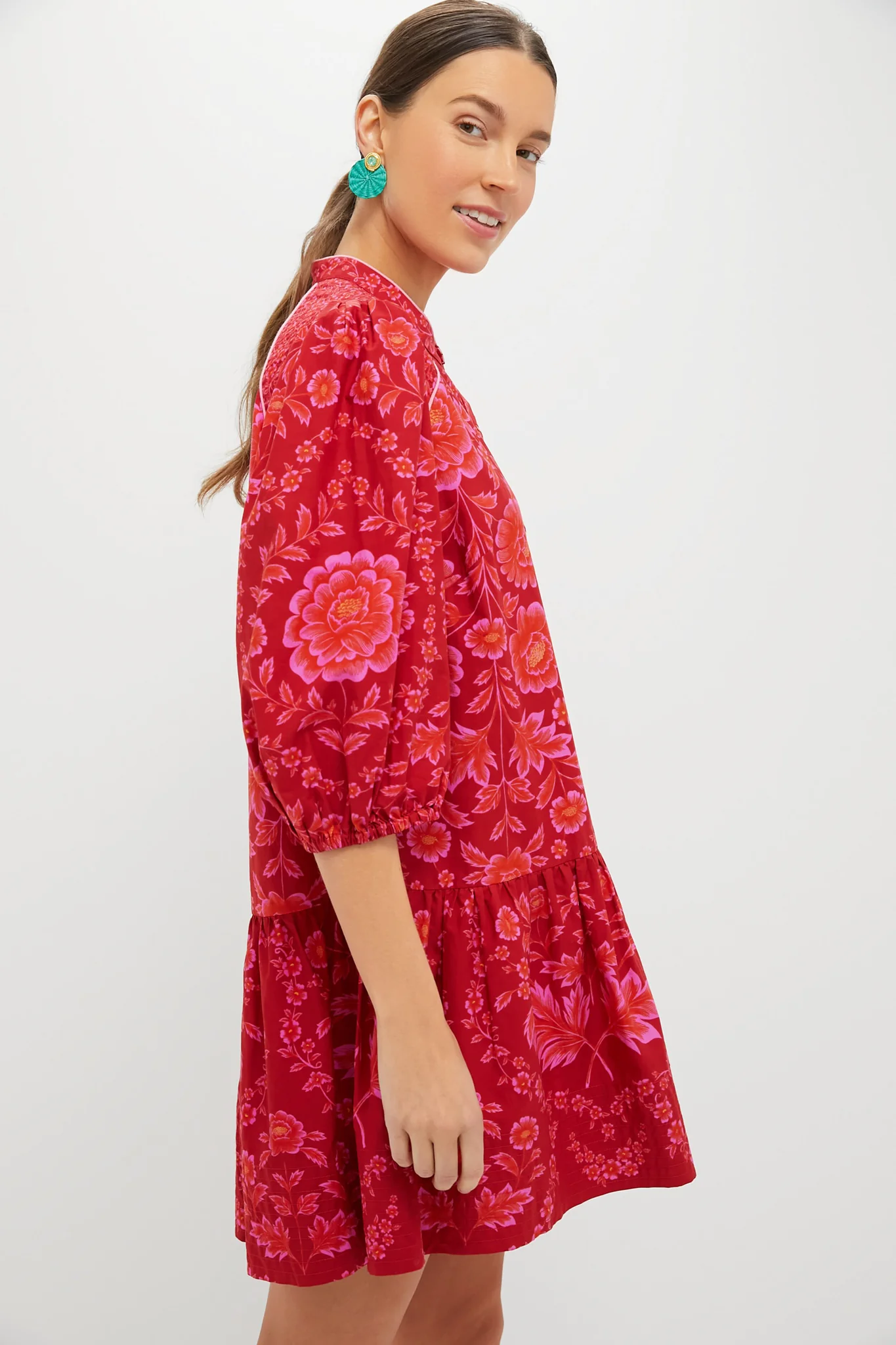 Red Olivia Mini Dress - Image 3