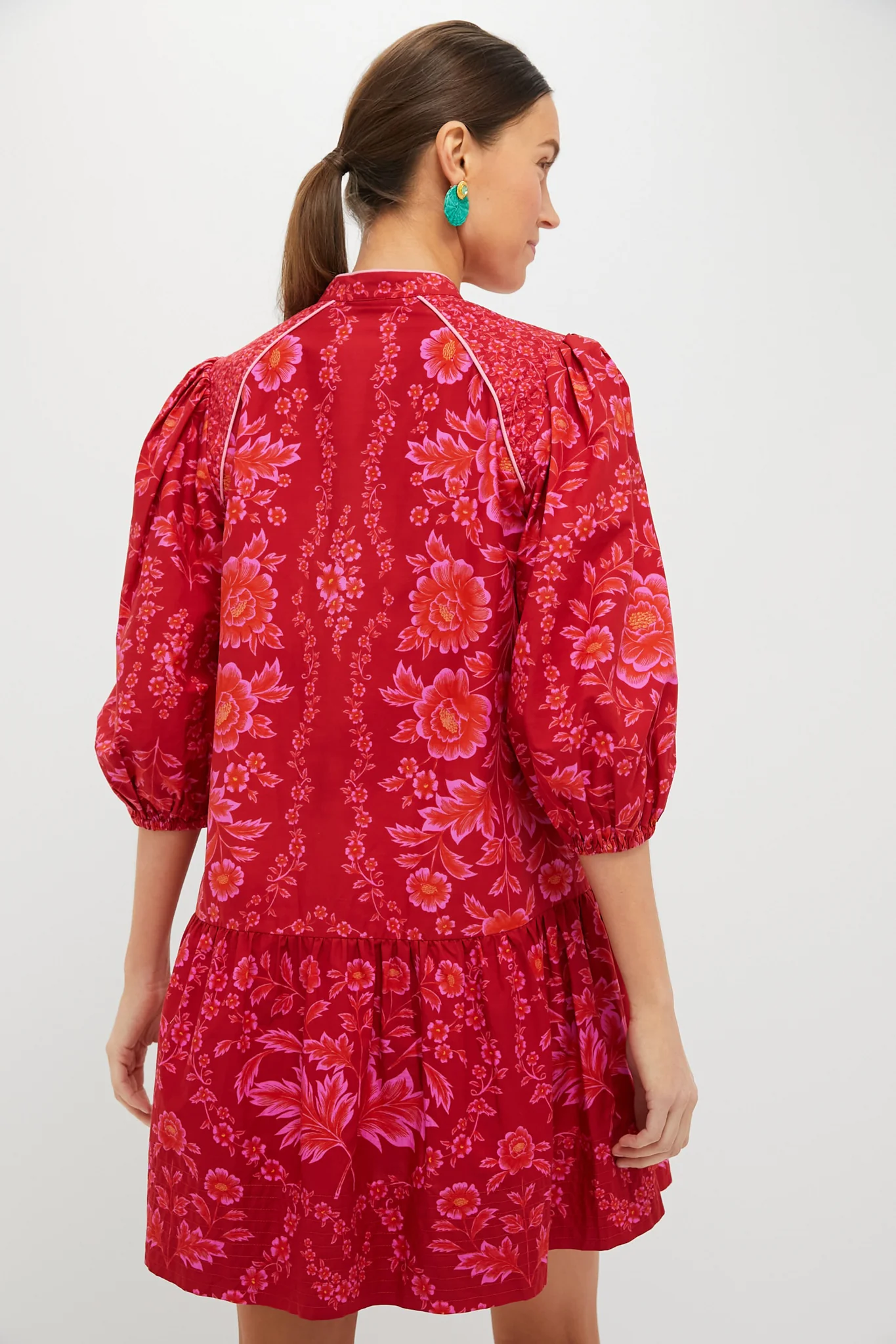 Red Olivia Mini Dress - Image 4
