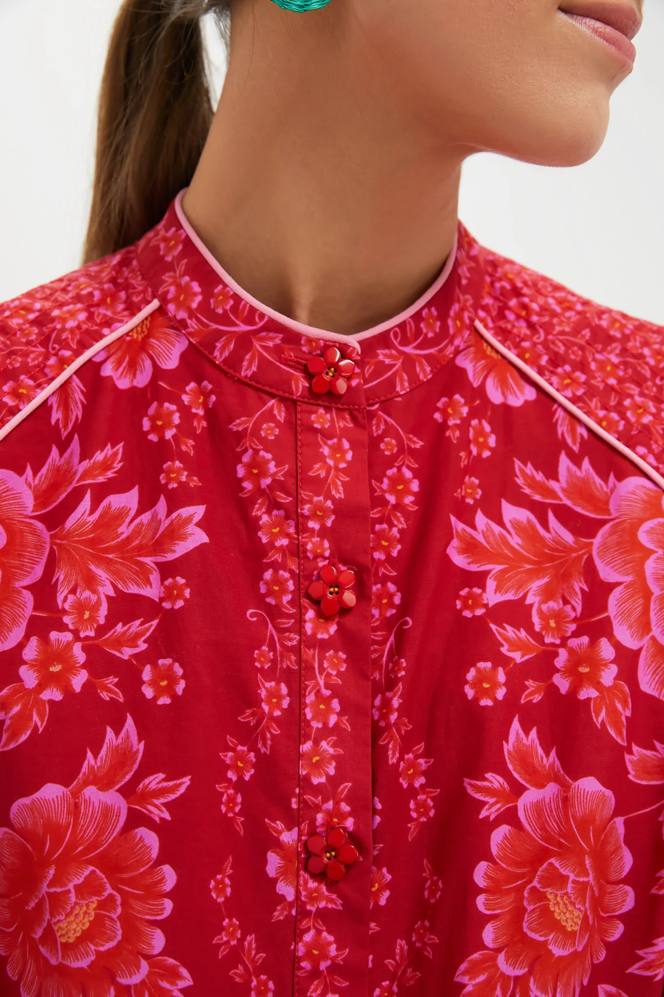 Red Olivia Mini Dress - Image 5