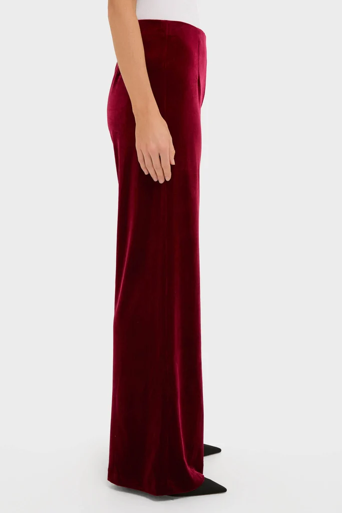 Red Ribbon Velvet Deja Pant - Image 3