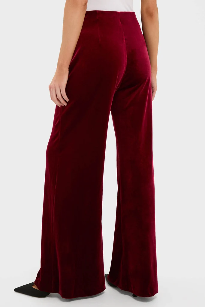 Red Ribbon Velvet Deja Pant - Image 4