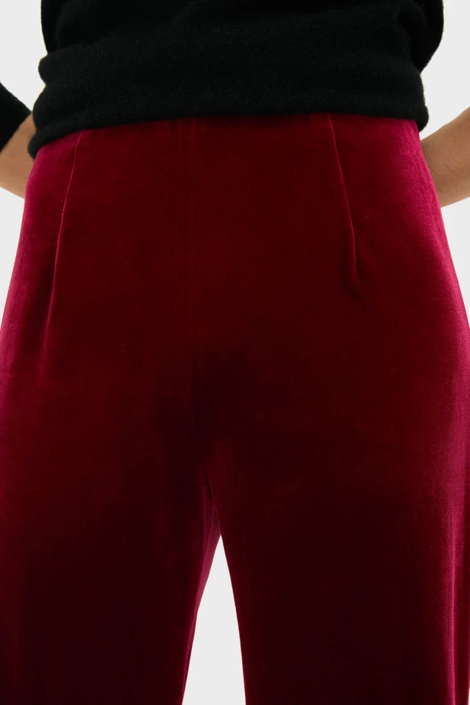 Red Ribbon Velvet Deja Pant - Image 5