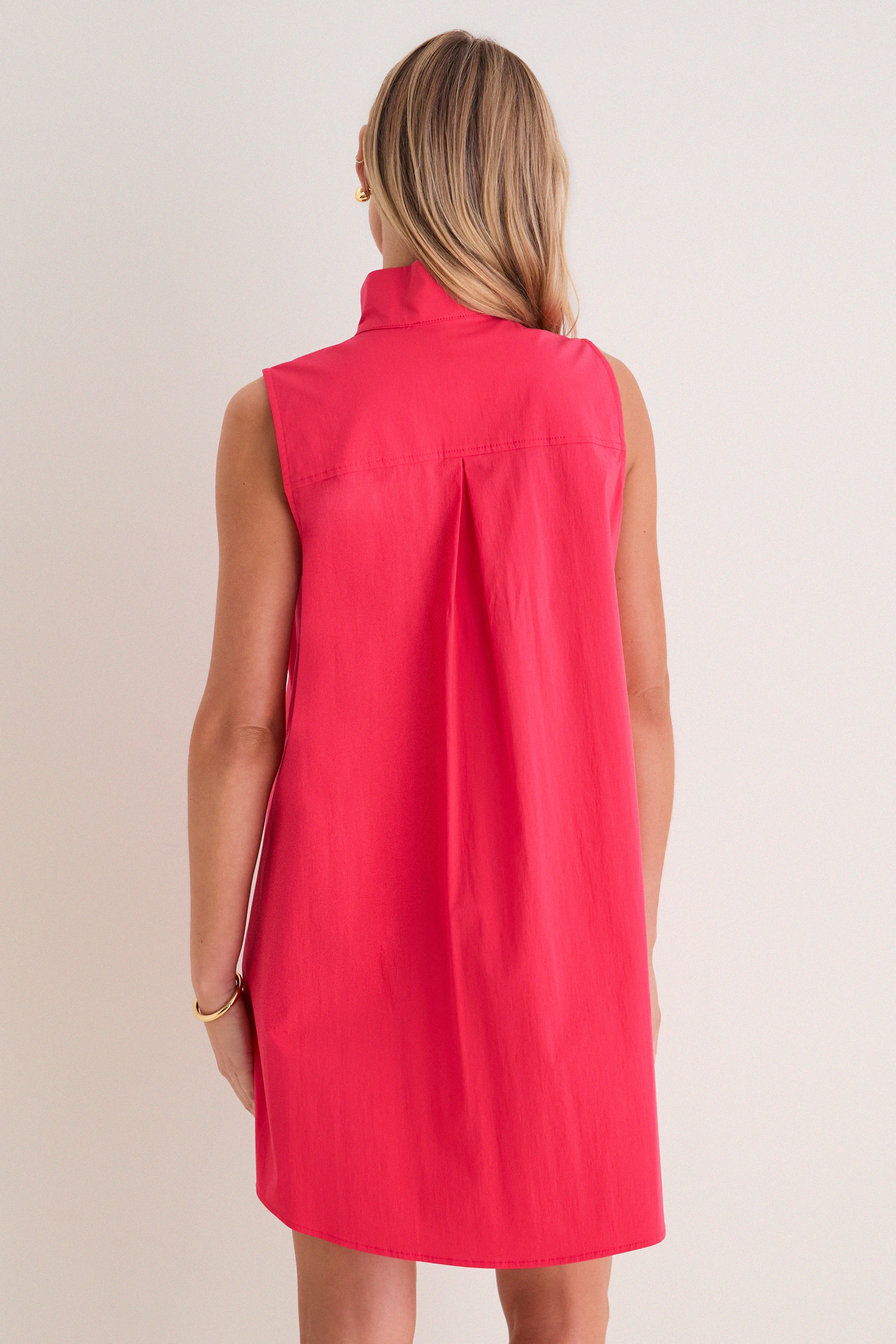 Red Sleeveless Charlie Dress - Image 4