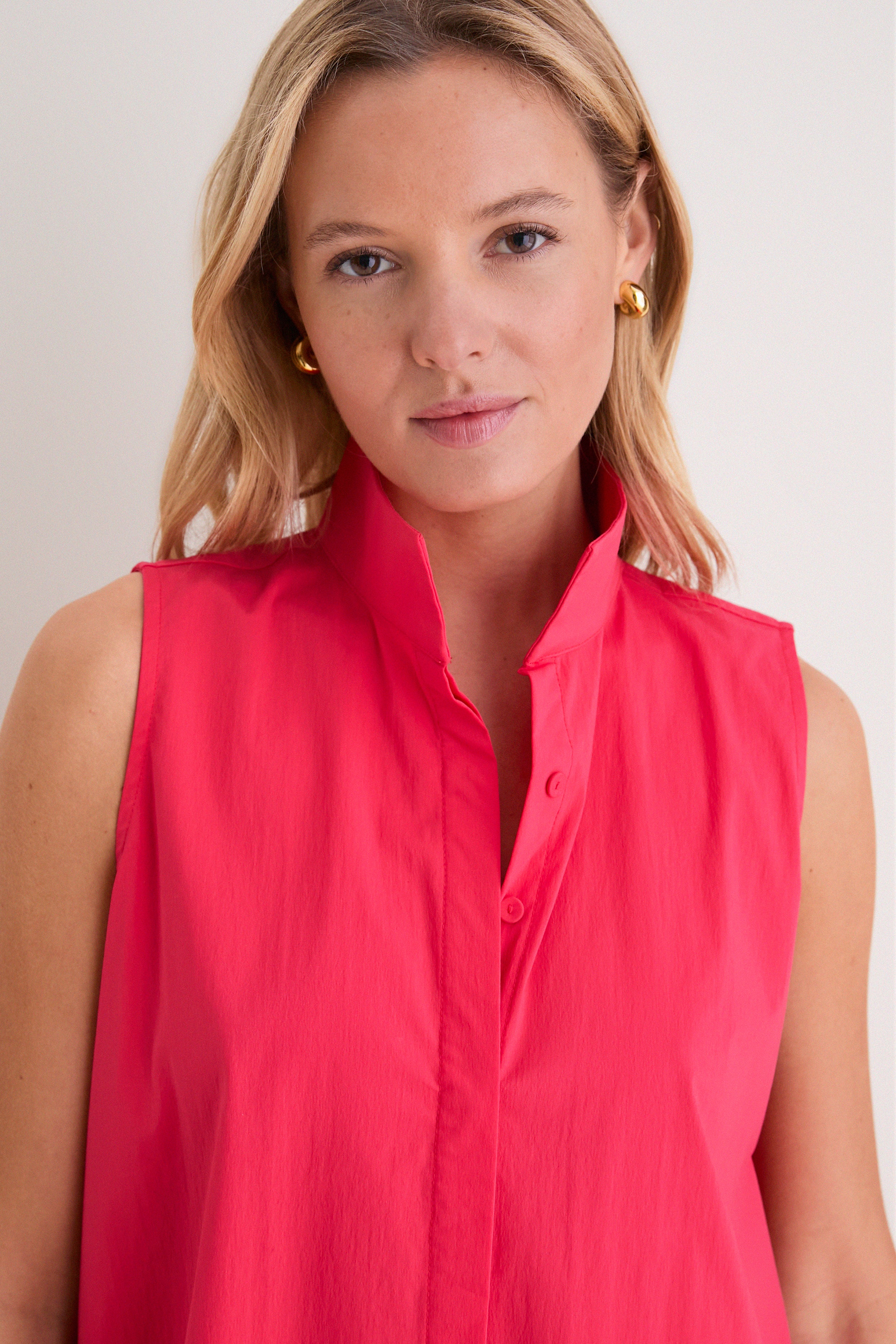 Red Sleeveless Charlie Dress - Image 5
