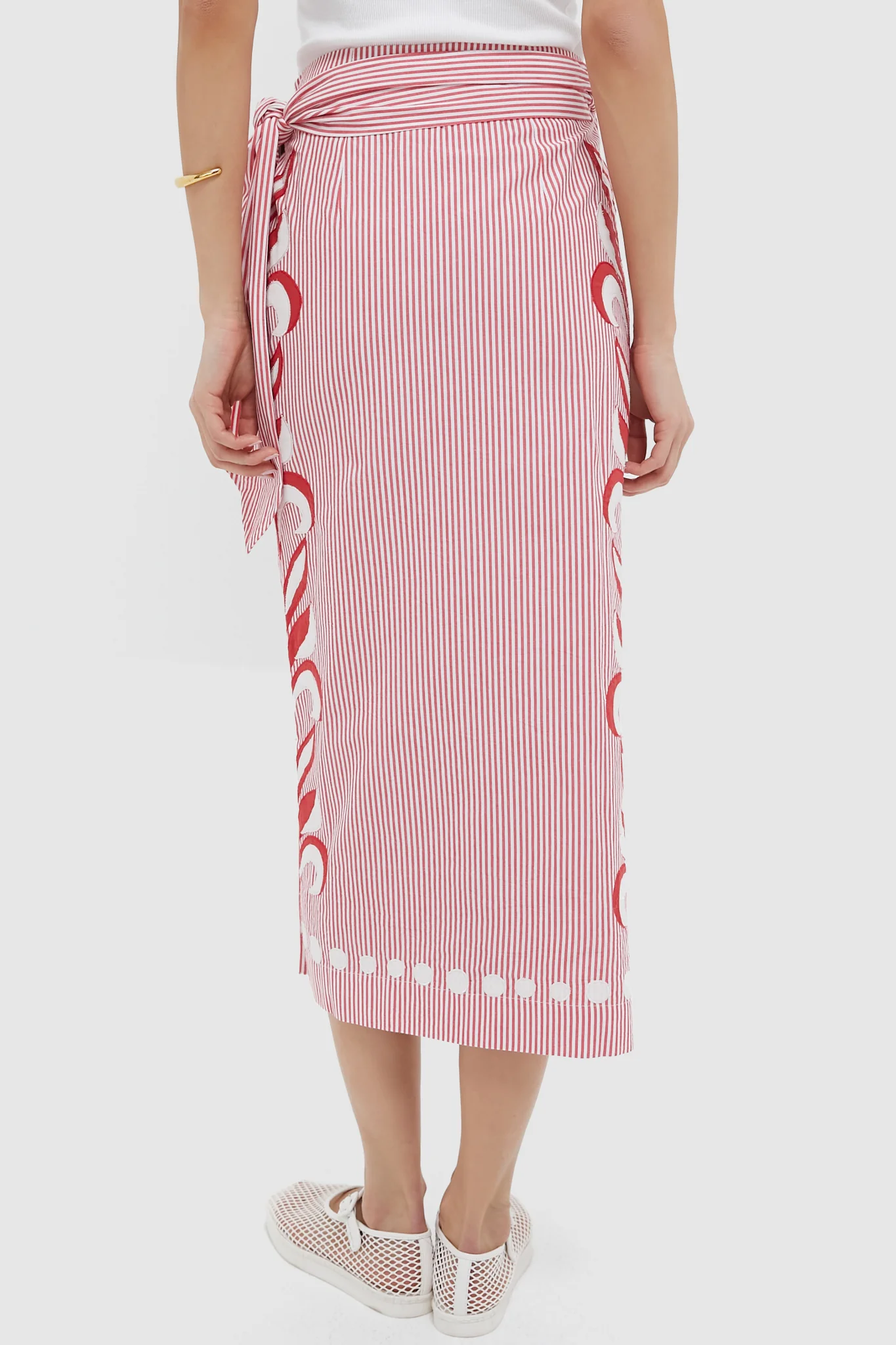 Red Stripe Loren Skirt - Image 4