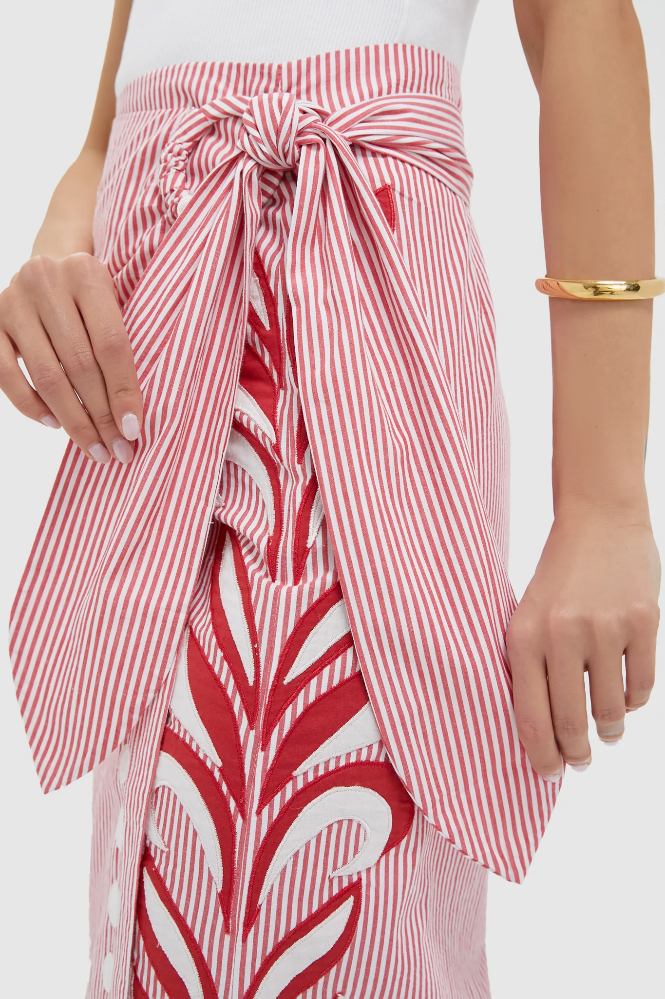 Red Stripe Loren Skirt - Image 5