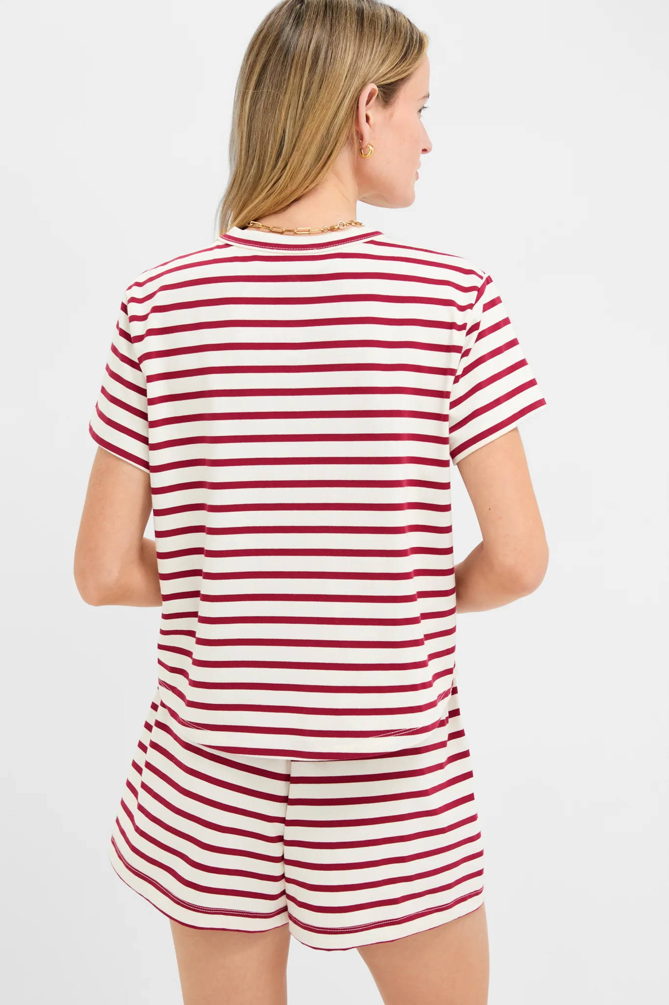 Red Stripe Parker Classic Tee - Image 4