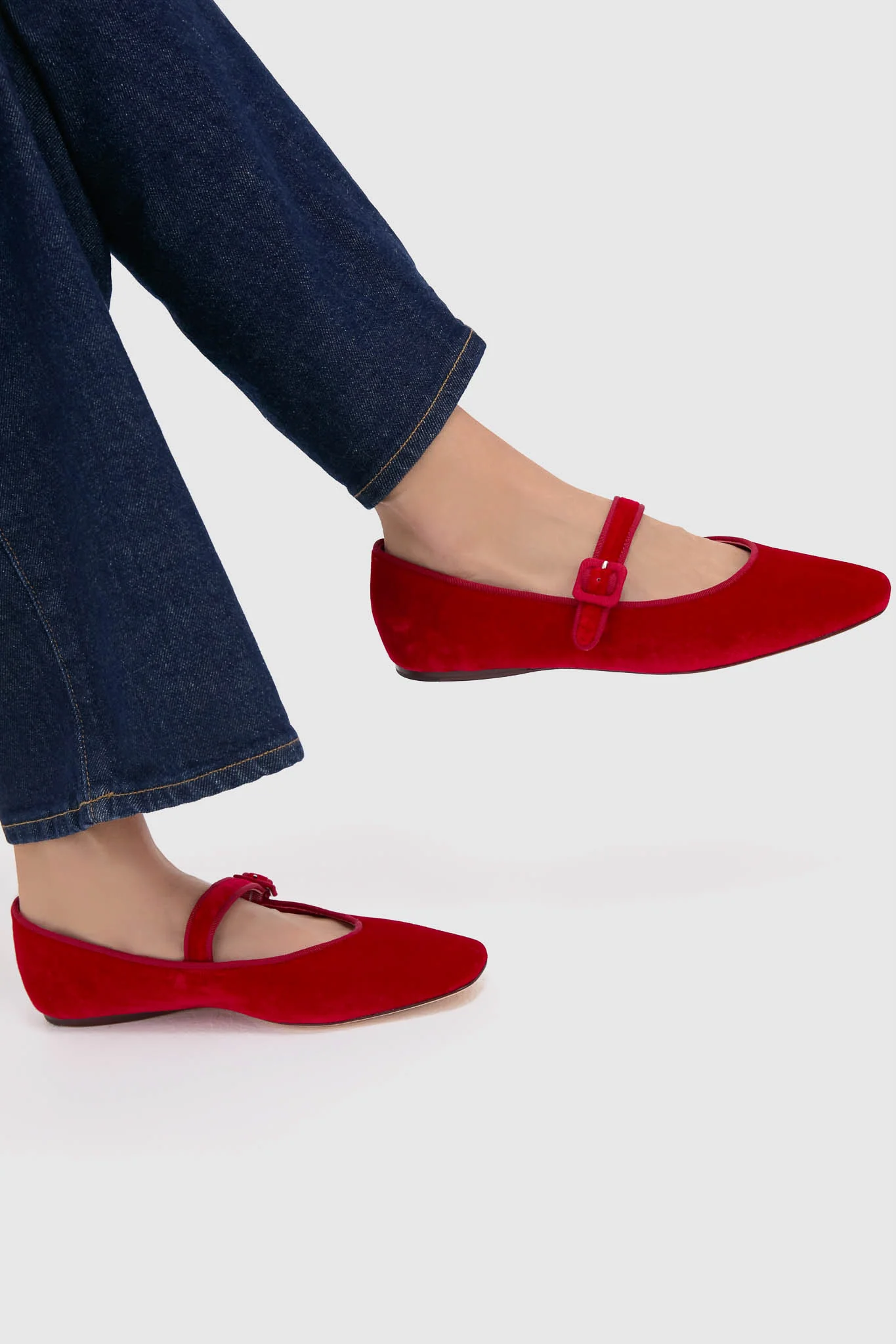 Red Velvet Ginger Mary Jane Flats - Image 2