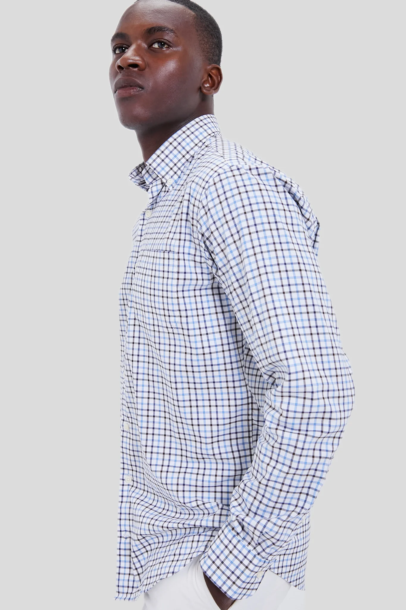 Regatta Blue Calgary Crown Cotton-Stretch Sport Shirt - Image 3