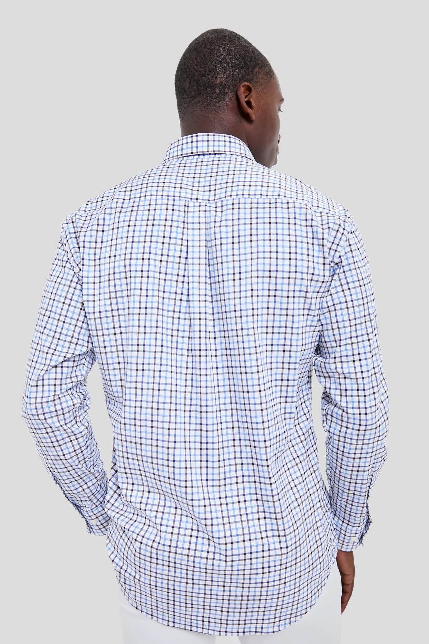 Regatta Blue Calgary Crown Cotton-Stretch Sport Shirt - Image 4