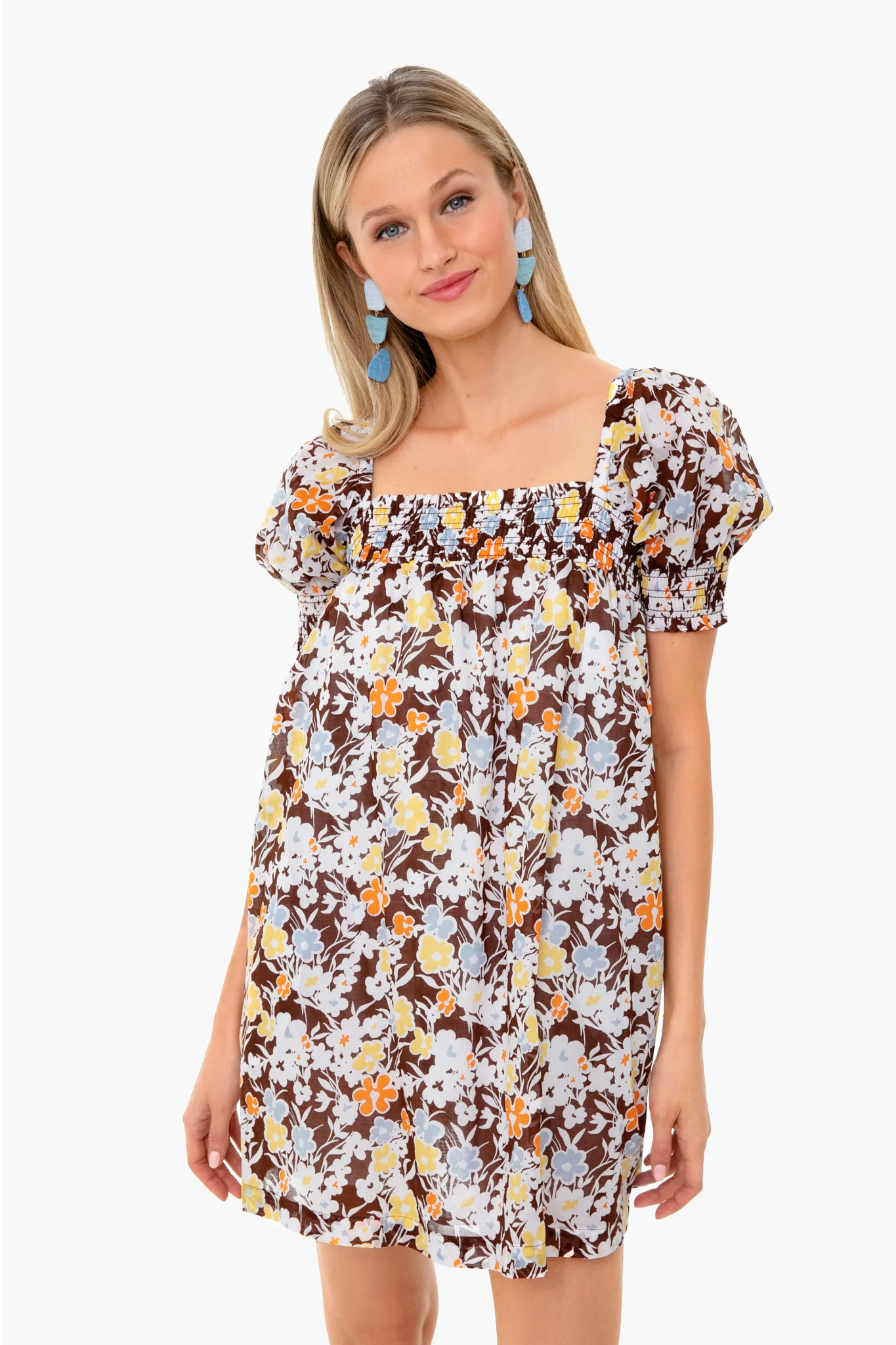 Reverie Smocked Mini Dress - Image 2