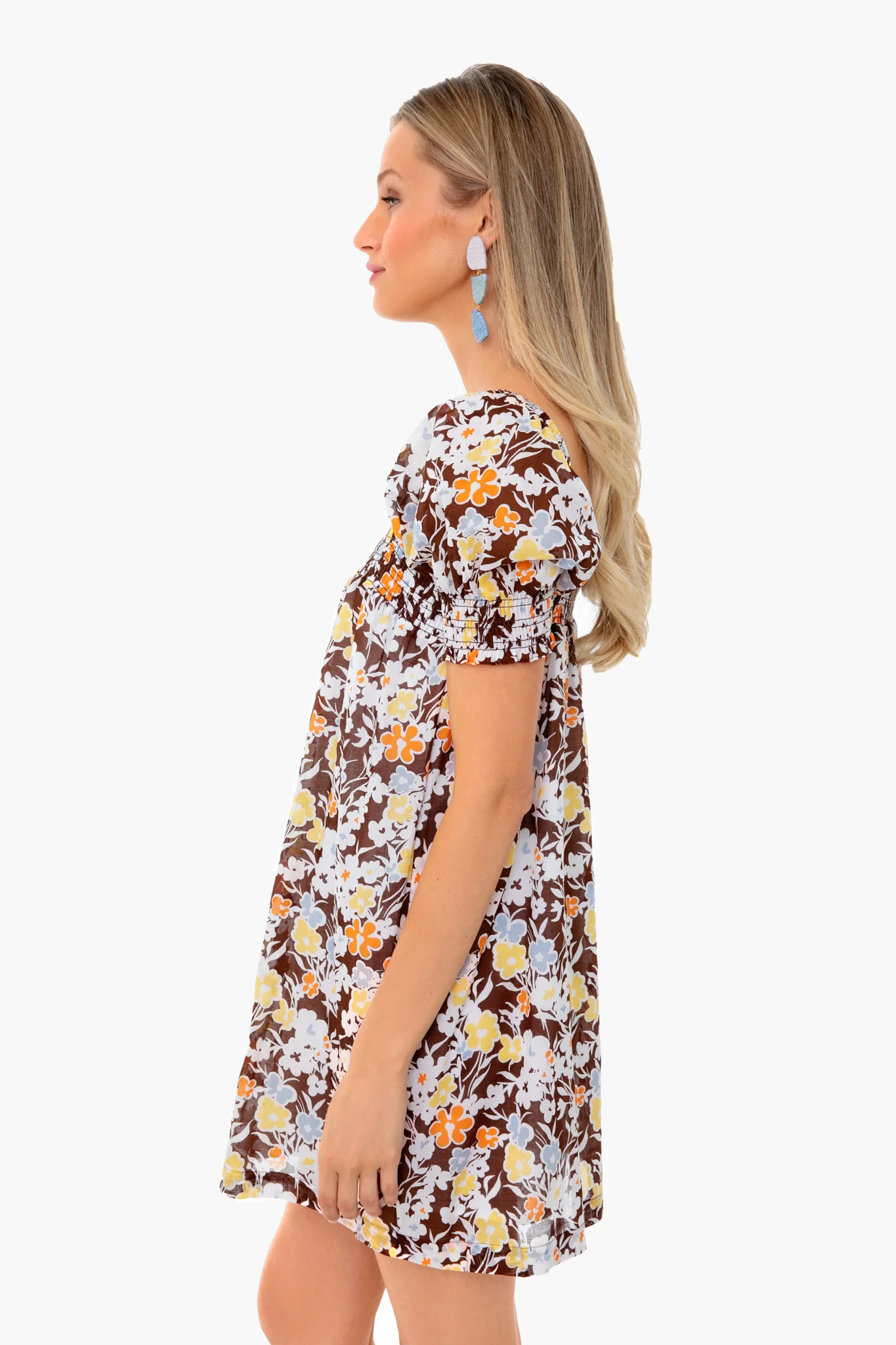 Reverie Smocked Mini Dress - Image 3