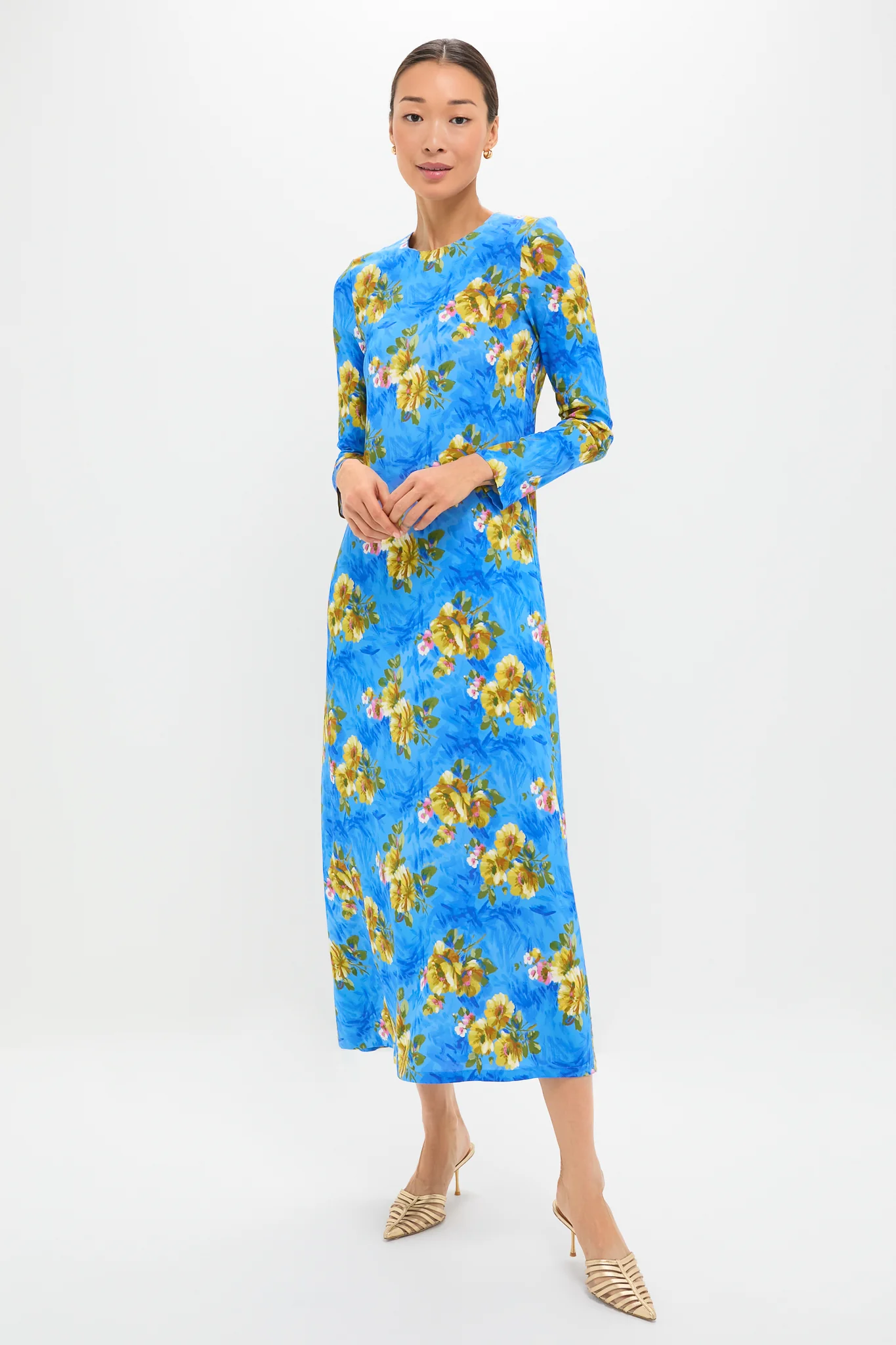 Riptide Long Sleeve Swing Dress