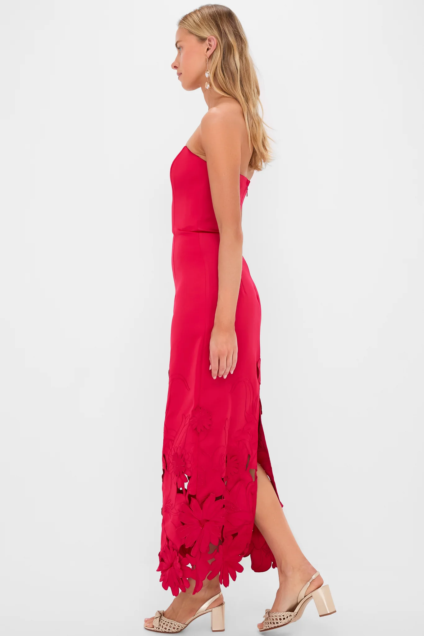 Rosa Rayna Applique Bustier Maxi Dress - Image 3