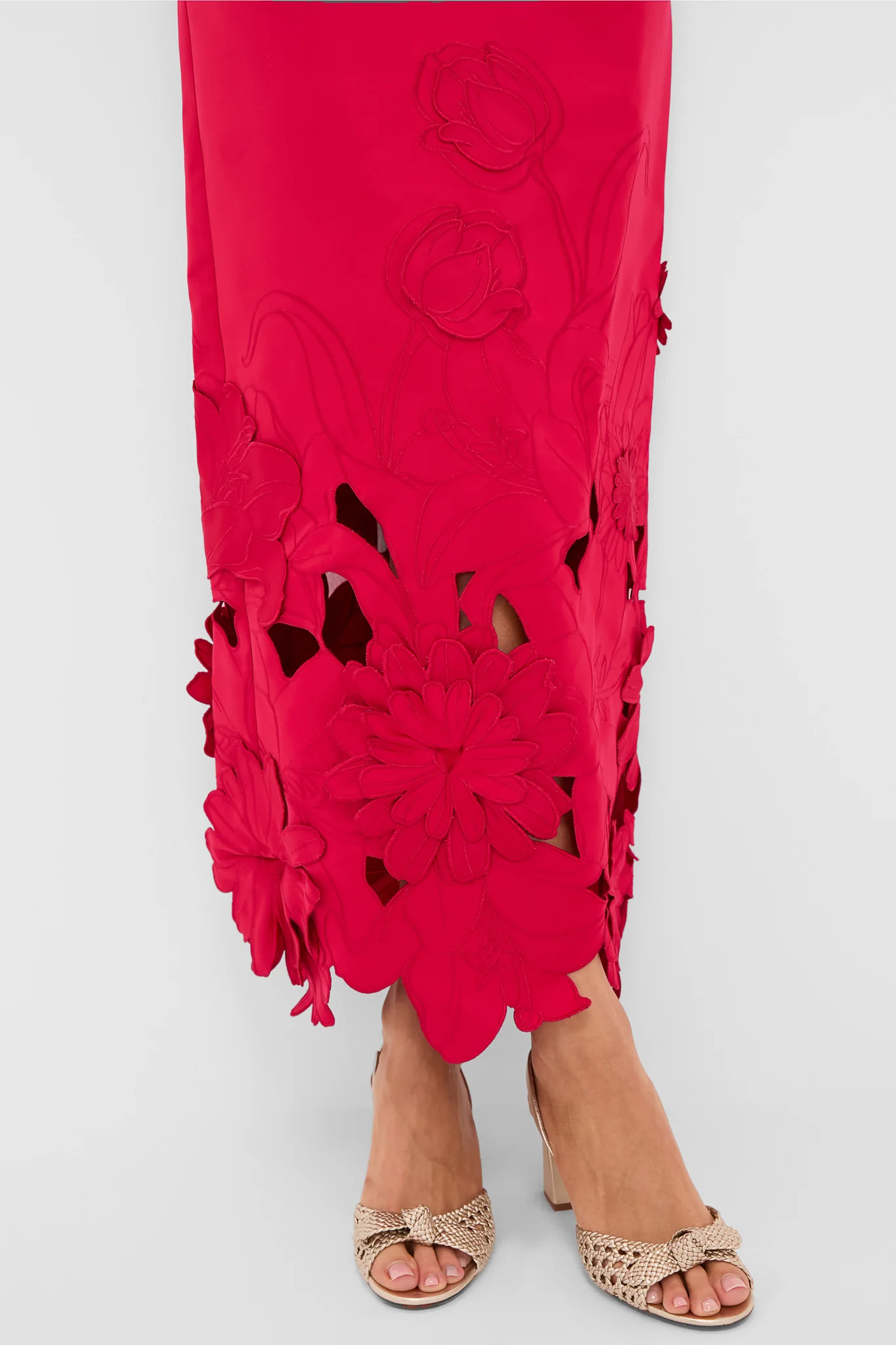 Rosa Rayna Applique Bustier Maxi Dress - Image 5