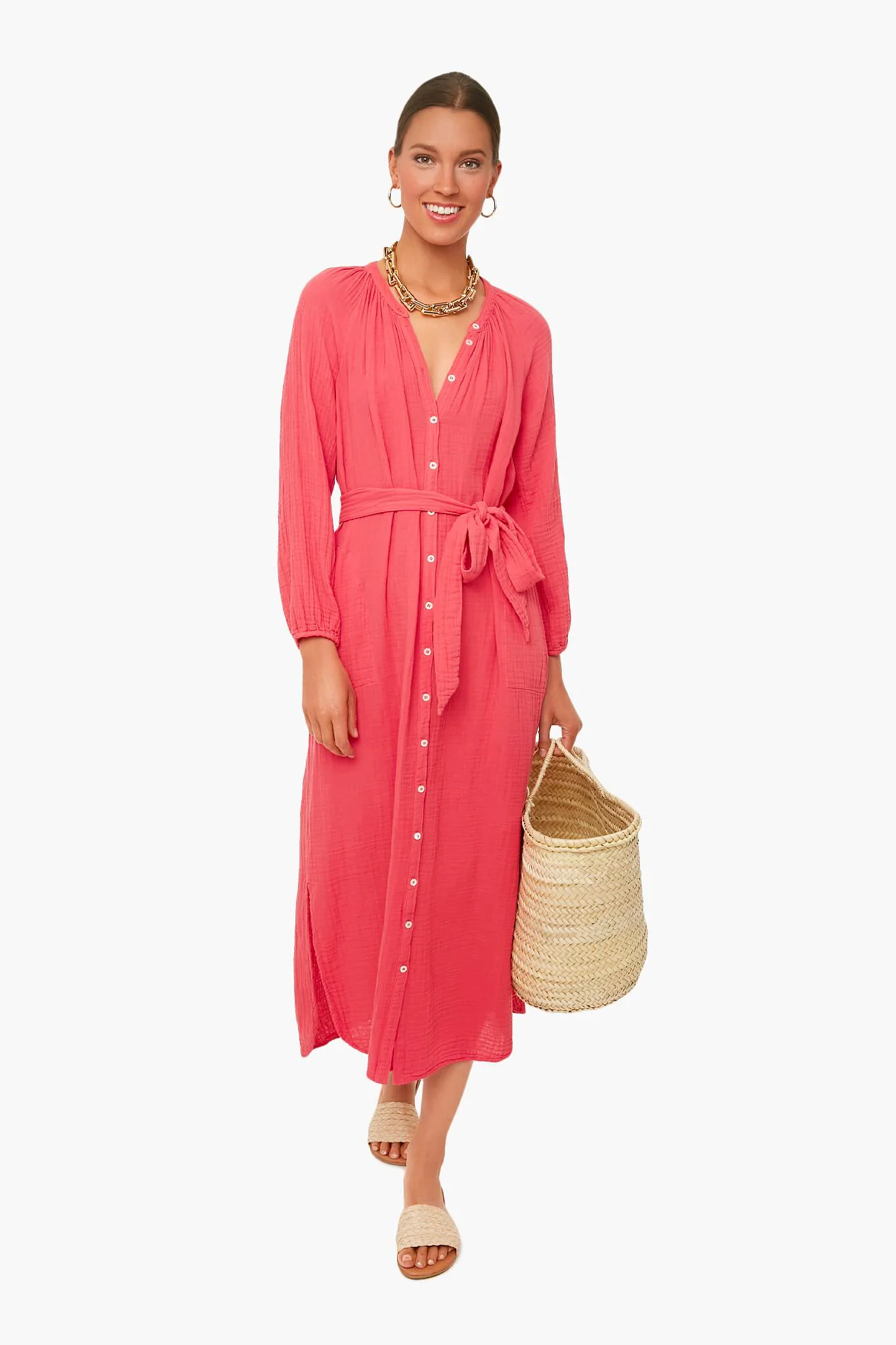 Rose Coral Irys Dress - Image 2
