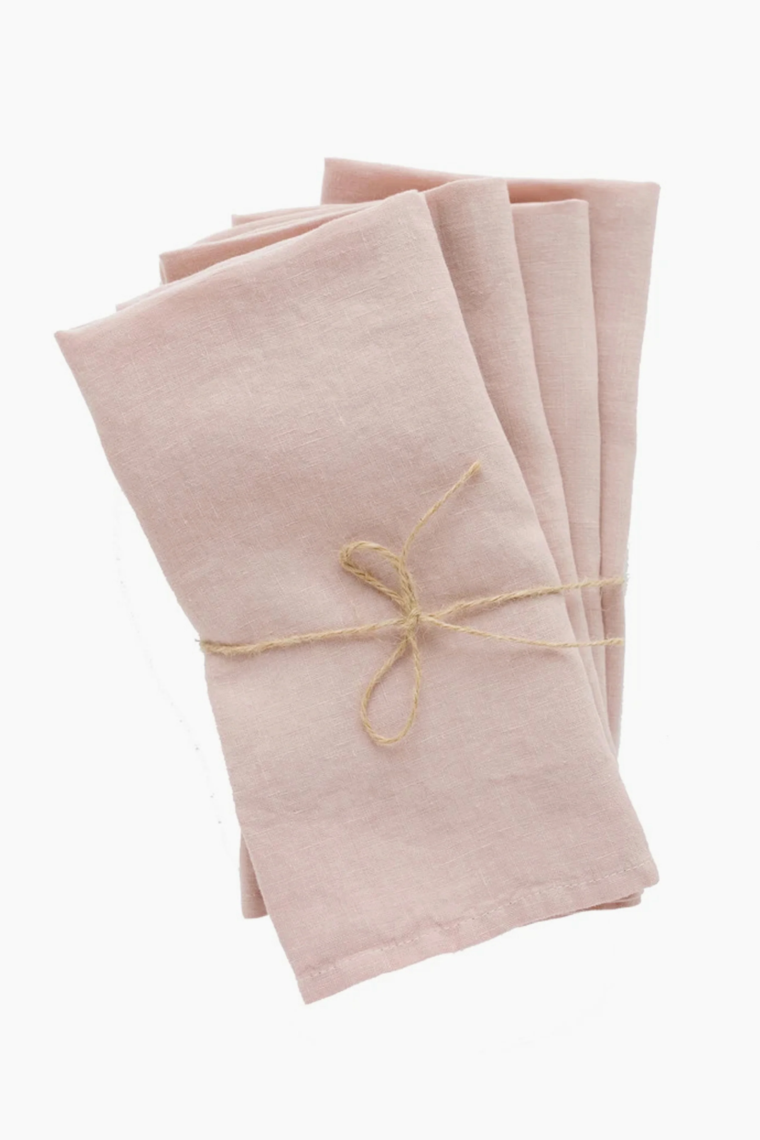 Rose Linen Napkins Set Of 4 - Image 2