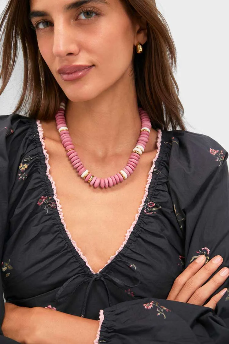 Rose Pink Laguna Necklace - Image 2