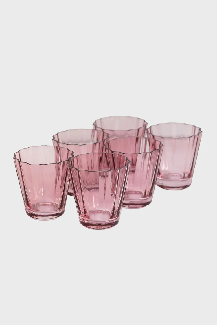 Rose Sunday Low Ball Glasses Set of 6 - Image 3